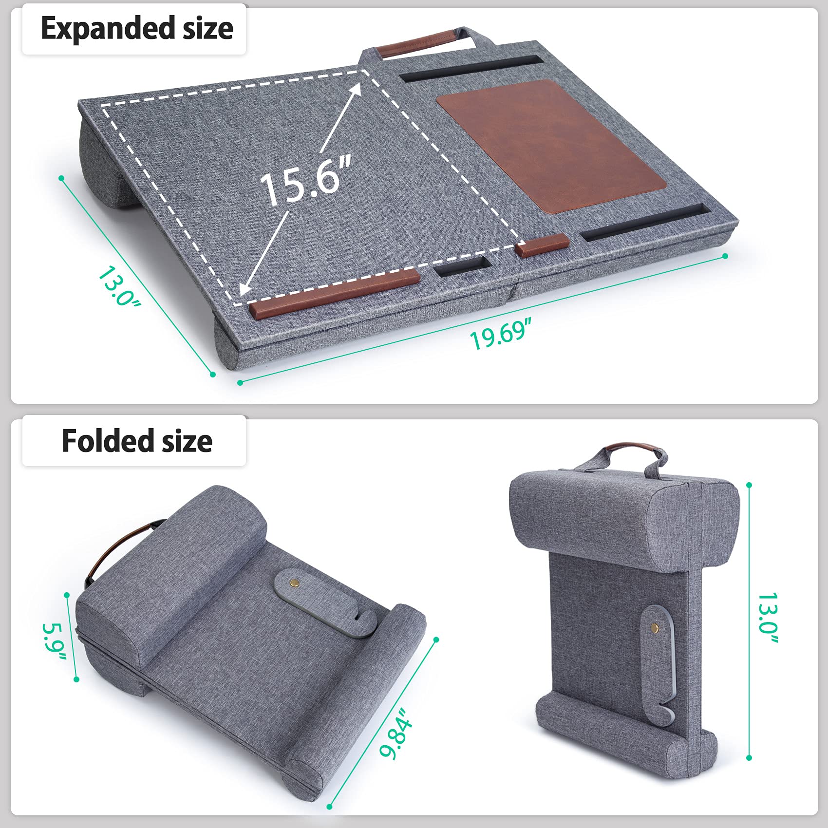 Portable Lap Desk for Laptop up to 15.6