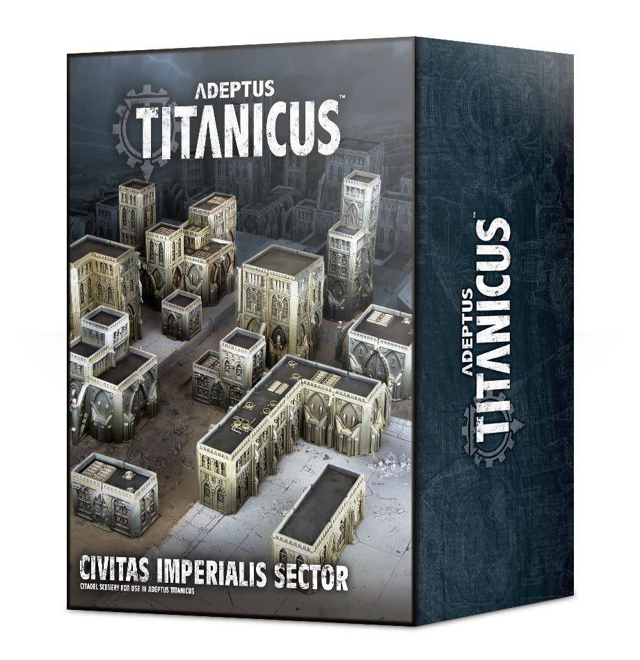 Adeptus Titanicus Civitas Imperialis Sector - Warhammer 40K Miniature Terrain Set for Tabletop Wargaming & Diorama Displays