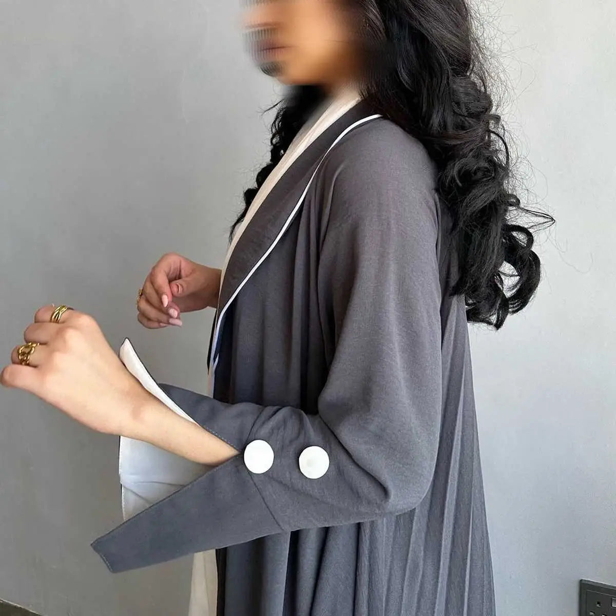 Elegant Muslim Women's Fashion Cardigan Open Abaya Dress - Modest Islamic Clothing for Prayer, Mosque & Everyday Wear
