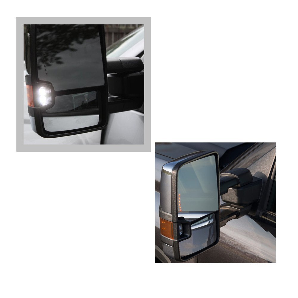Nova 99-02 Silverado & Sierra Towing Power Heated Chrome Mirrors with Clearance Signal LED - Upgrade for Enhanced Visibility & Safety in Towing, Night Driving, and Off-Road Adventures