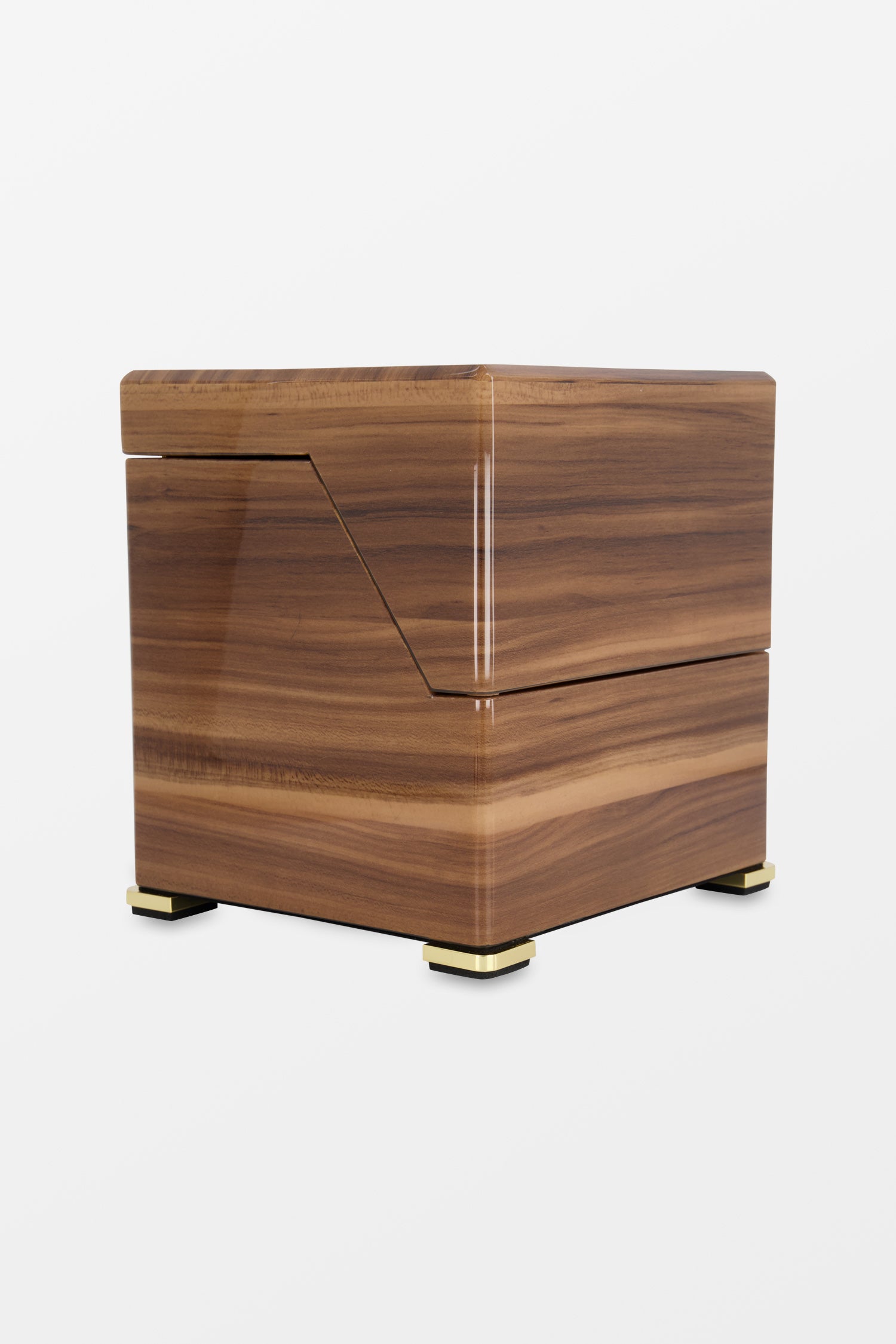 Premium Walnut Watch Winder for Automatic Watches - Rapport Perpetua III Single Watch Storage & Display Case - Perfect for Home, Office & Travel Use