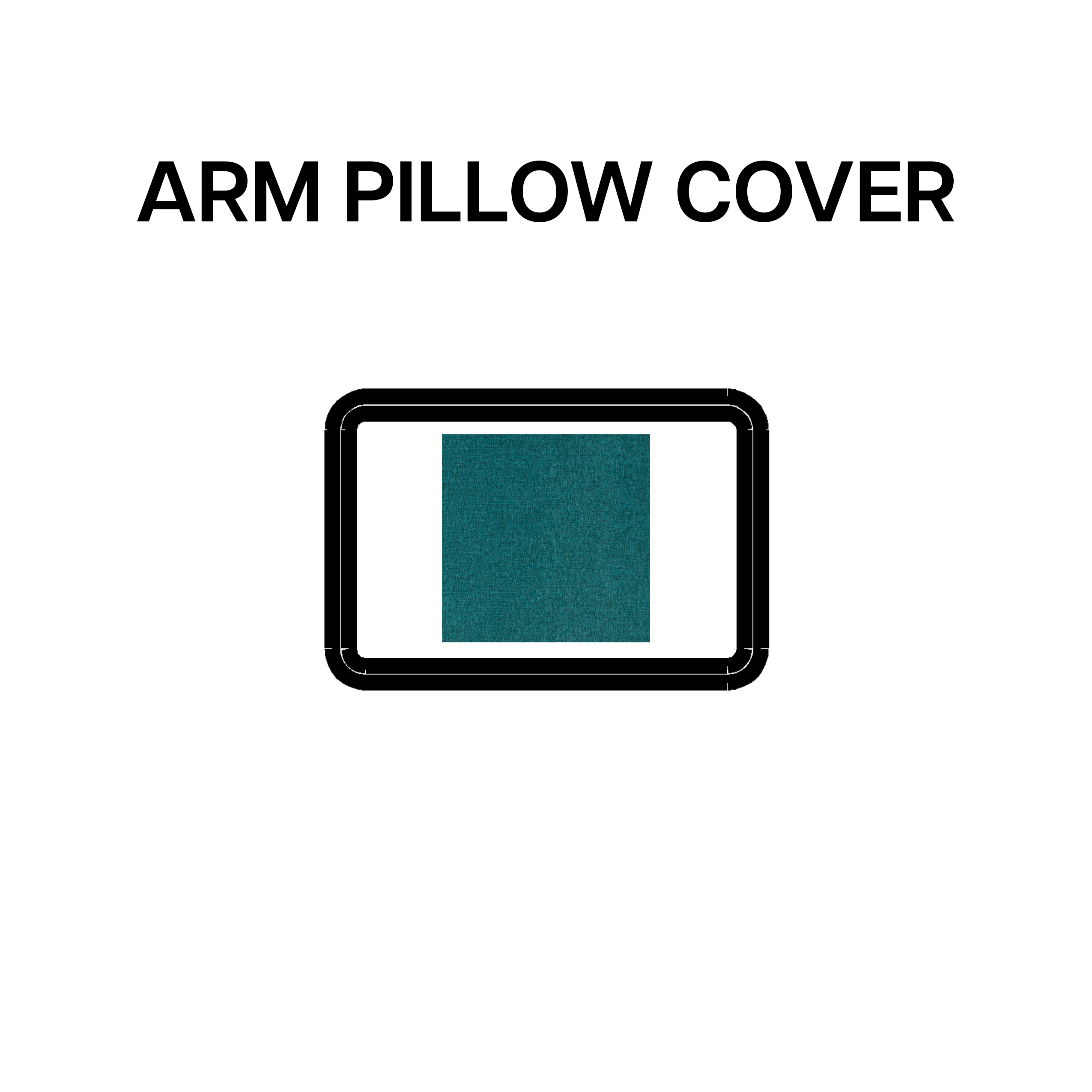 Premium Arm Pillow Cover - Ocean Blue Pattern BP 639 84 - Soft & Comfortable Support for Reading, Nursing, or Travel