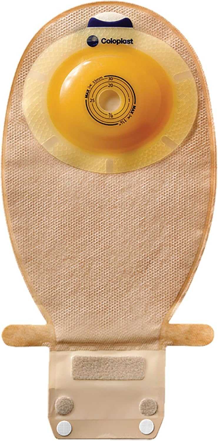 Coloplast SenSura One Piece Drainable Ostomy Pouch with Wide Outlet, Belt Tabs & Filter - 11.5