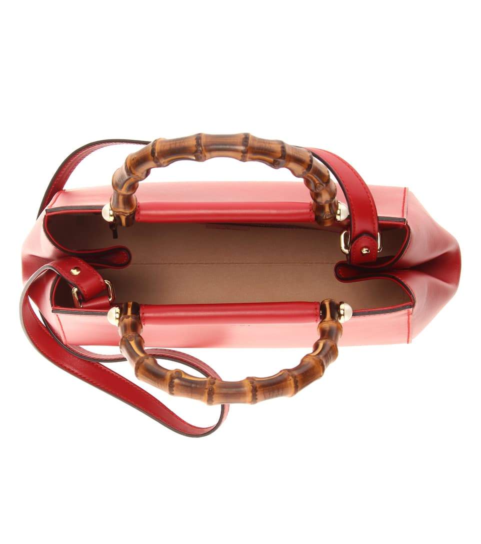 Gucci Nymphaea Small Top Handle Bag for Women - Red Leather Crossbody Purse - Perfect for Work, Date Night & Special Occasions