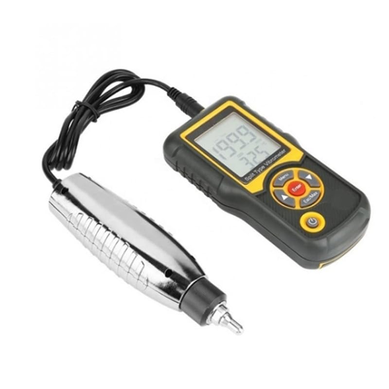 Digital Vibration Meter Analyzer - Professional Vibrometer with Split Probe for Measuring Acceleration, Velocity & Displacement | Mechanical Vibration Tester Sensor | Perfect for Industrial Equipment Maintenance, HVAC Systems & Machine Diagnostics