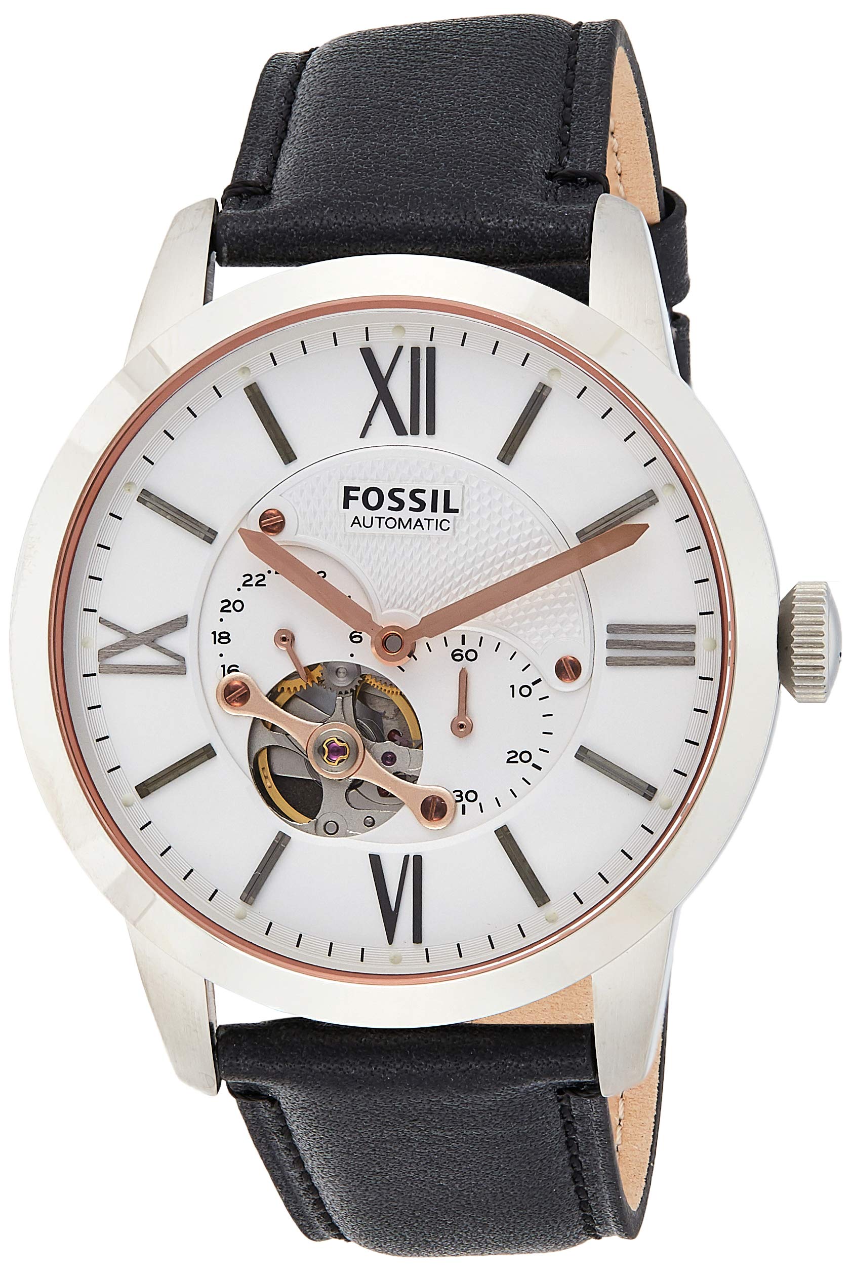 Fossil ME3104 Automatic Watch for Men - Black Strap for Business & Casual Wear