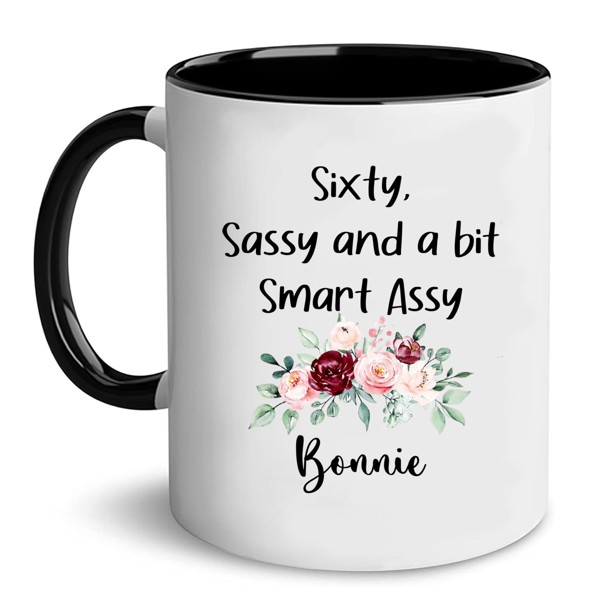 Prints4U 60th Birthday Coffee Mug for Women - 11oz Funny & Sassy 60th Birthday Gift Idea - Perfect for Tea, Coffee, or Hot Chocolate - Great Retirement or Milestone Celebration Present