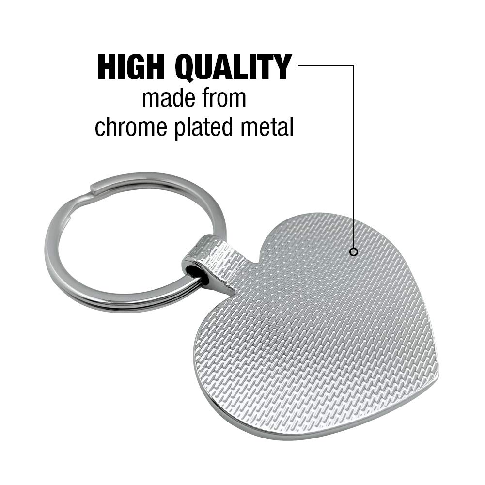 Happy Camper with Campfire Keychain - Heart Love Metal Key Ring for Outdoor Enthusiasts | Perfect for Camping, Hiking & Travel Accessories