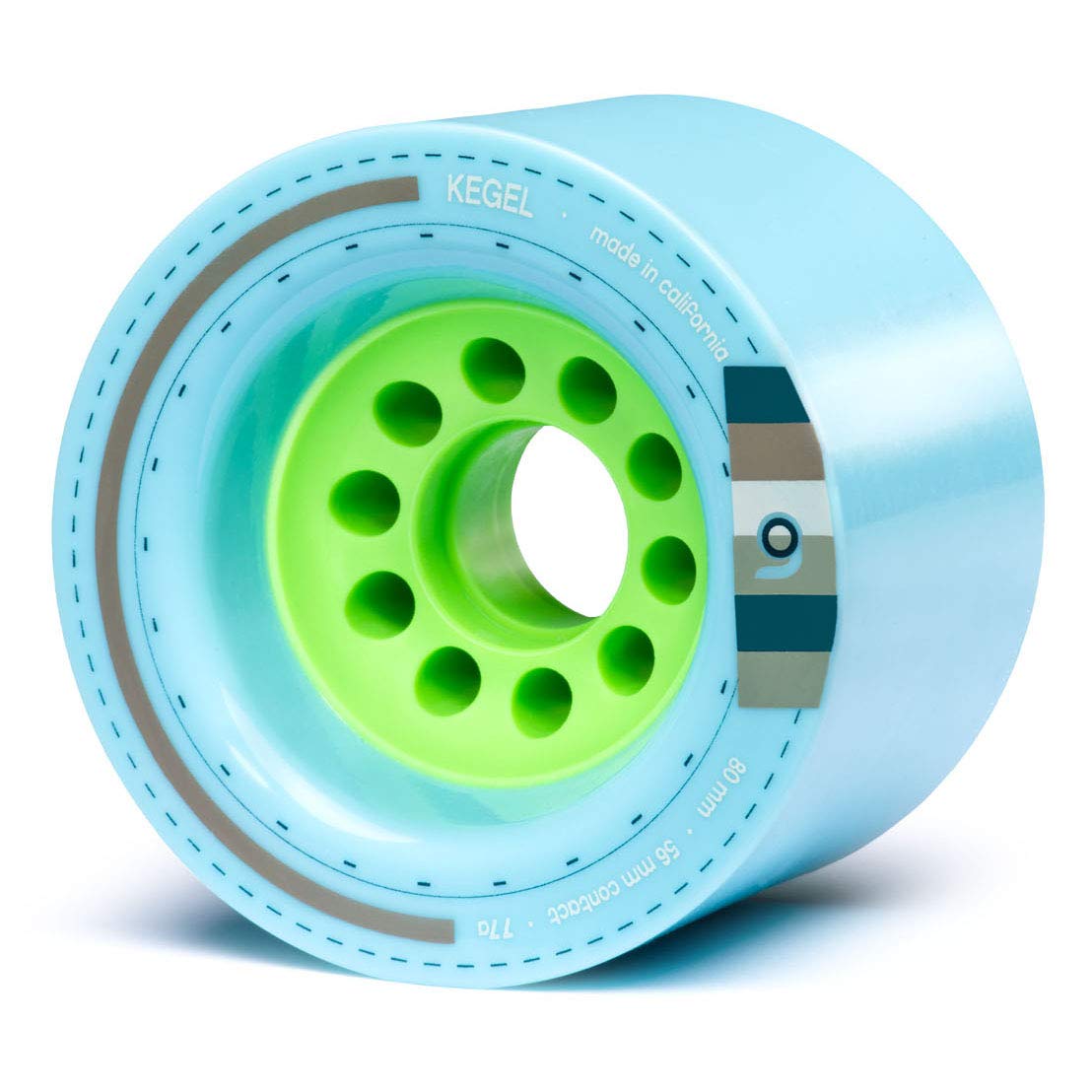 Orangatang Kegel 80mm Longboard Wheels - Set of 4 for Downhill, Cruising & Freeride | High Performance Urethane Skateboard Wheels for Smooth Ride & Speed Control on Various Terrains