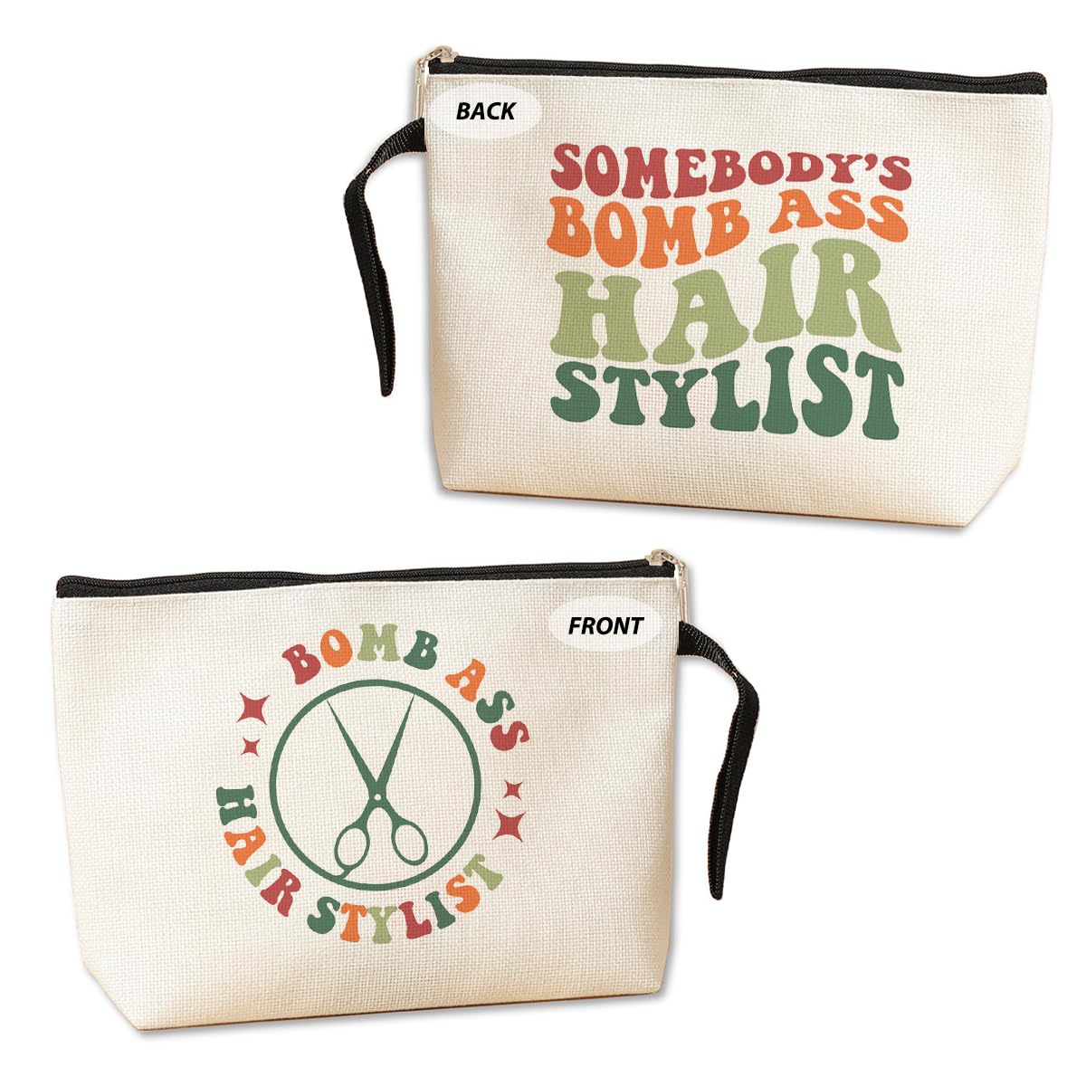 Professional Hair Stylist Cosmetic Bag - Perfect Gift for Women, Hairdressers & Cosmetologists | Must-Have Toiletry & Makeup Organizer for Hair Stylists, Sisters, Daughters & Besties | Ideal for Mother's Day, Birthday Gifts | Great for Salon Visits, Travel & Daily Beauty Storage