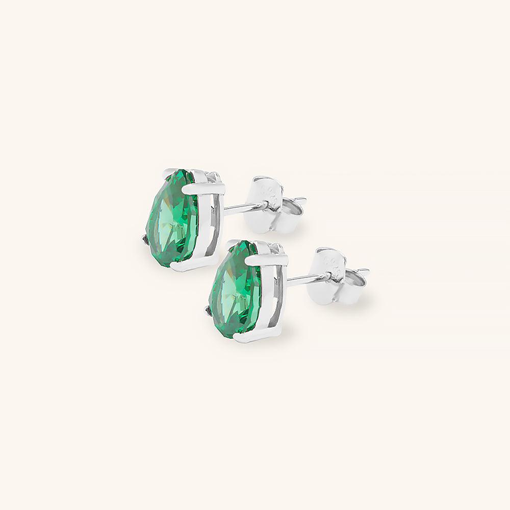 Vibrant Water Drop Stud Earrings for Women - Elegant Crystal Dangle Earrings for Daily Wear, Parties & Special Occasions