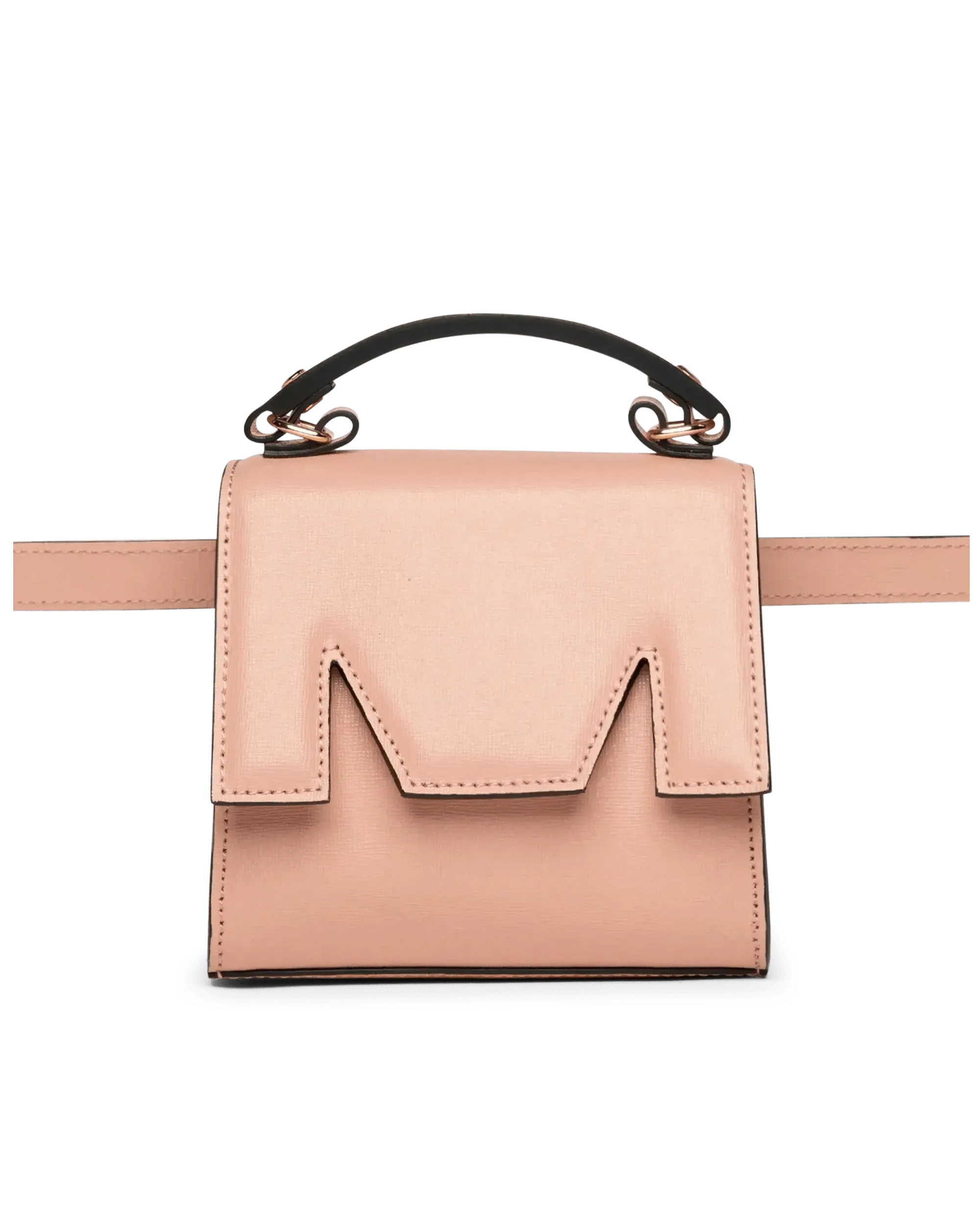 Mini 'M' Flap Belt Bag - Stylish Crossbody Fanny Pack for Women & Men - Perfect for Travel, Running, Hiking & Everyday Use