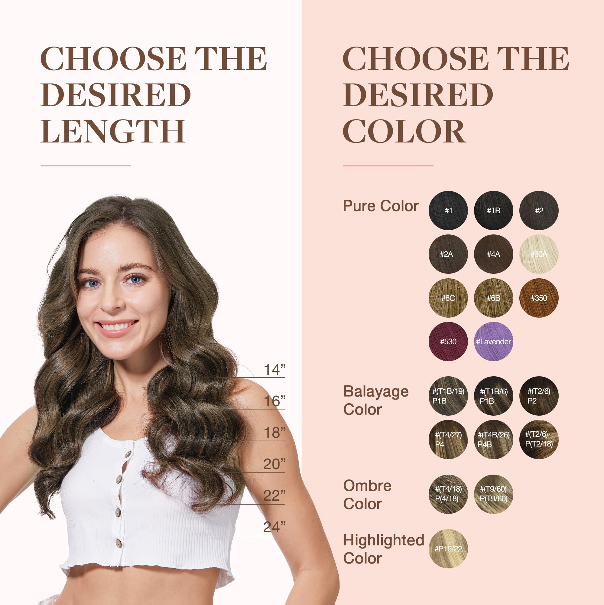 GOO GOO Clip in Hair Extensions 14inch 120g 7Pcs - 100% Remy Human Hair Extensions for Women, Natural 4/26/4 Balayage Chocolate Brown to Honey Blonde - Perfect for Daily Styling, Parties & Special Occasions