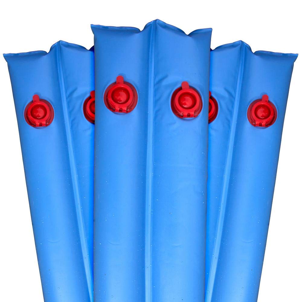 Harris Pool Products Heavy Duty 20-Gauge Double Chamber Water Tubes for In-Ground Pools - 12 Pack Blue | Commercial Grade, UV-Protected Vinyl Material (Up to 24-Gauge) | Perfect for Pool Liner Installation, Winter Pool Cover Support & Above Ground Pool Stabilization