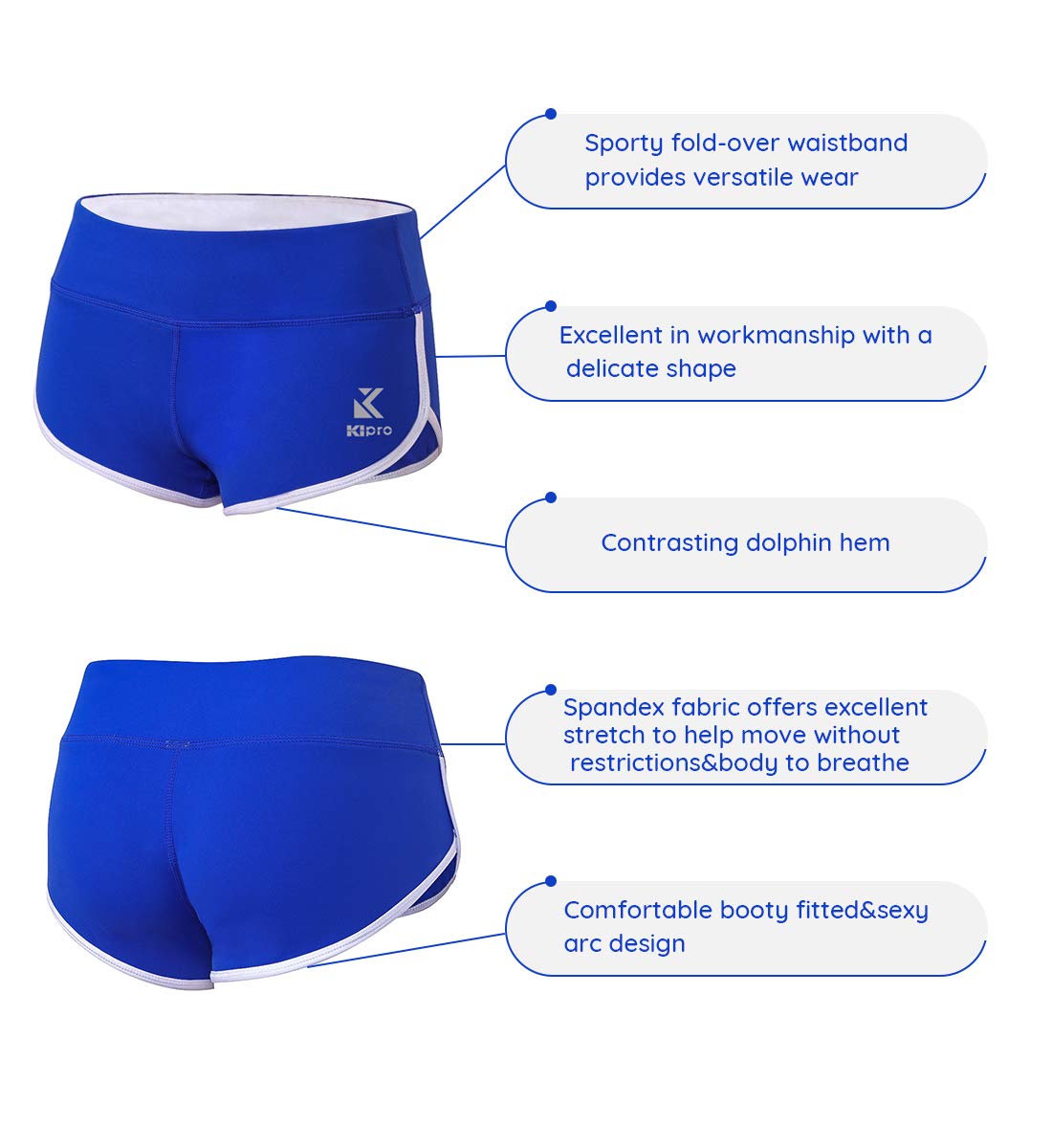 Women's High Waist Yoga Shorts - Breathable Workout Shorts for Running, Gym & Fitness - Perfect for Yoga, Pilates & Active Lifestyle