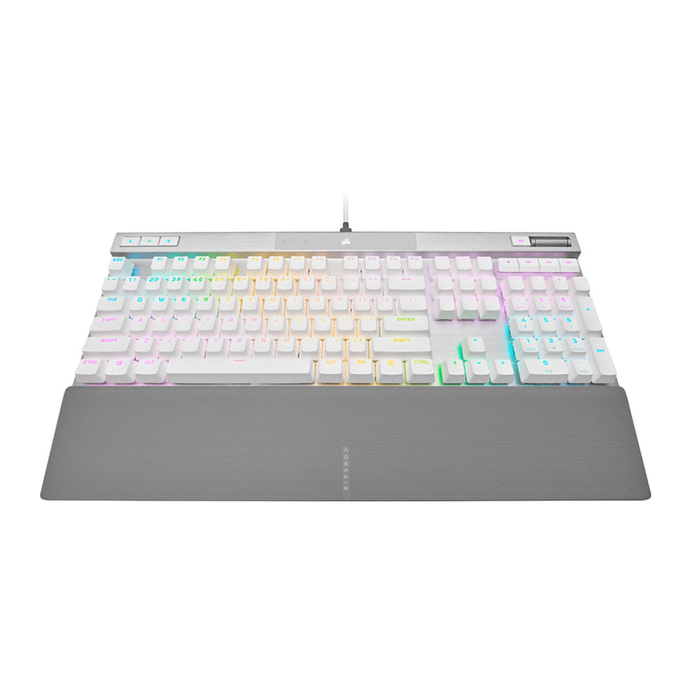 Corsair K70 RGB PRO Mechanical Gaming Keyboard - White with OPX Switches - Fast & Responsive for PC, Mac, PS5, Xbox - Perfect for Gaming, Typing & Streaming