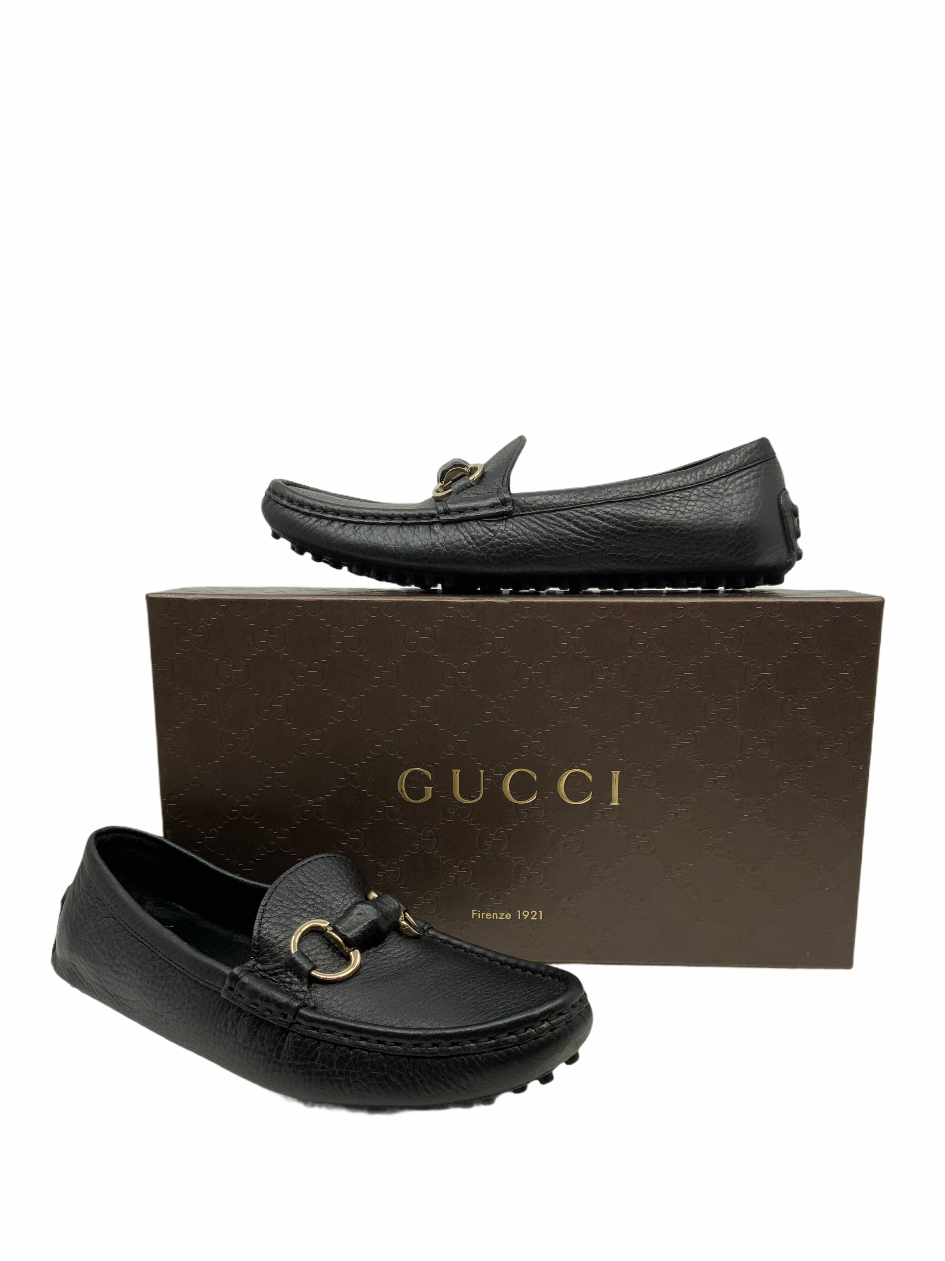 Gucci Horsebit Leather Driver Gloves Size 6 - Premium Leather Gloves for Men, Winter Driving & Fashion Accessories