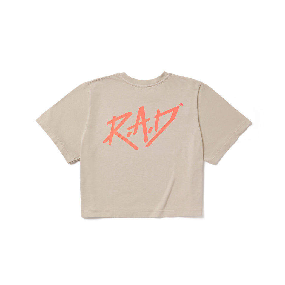 Sketch Crop Dust Orange - Trendy Women's Casual T-Shirt for Streetwear & Everyday Outfits | Perfect for Summer, Travel & Urban Fashion