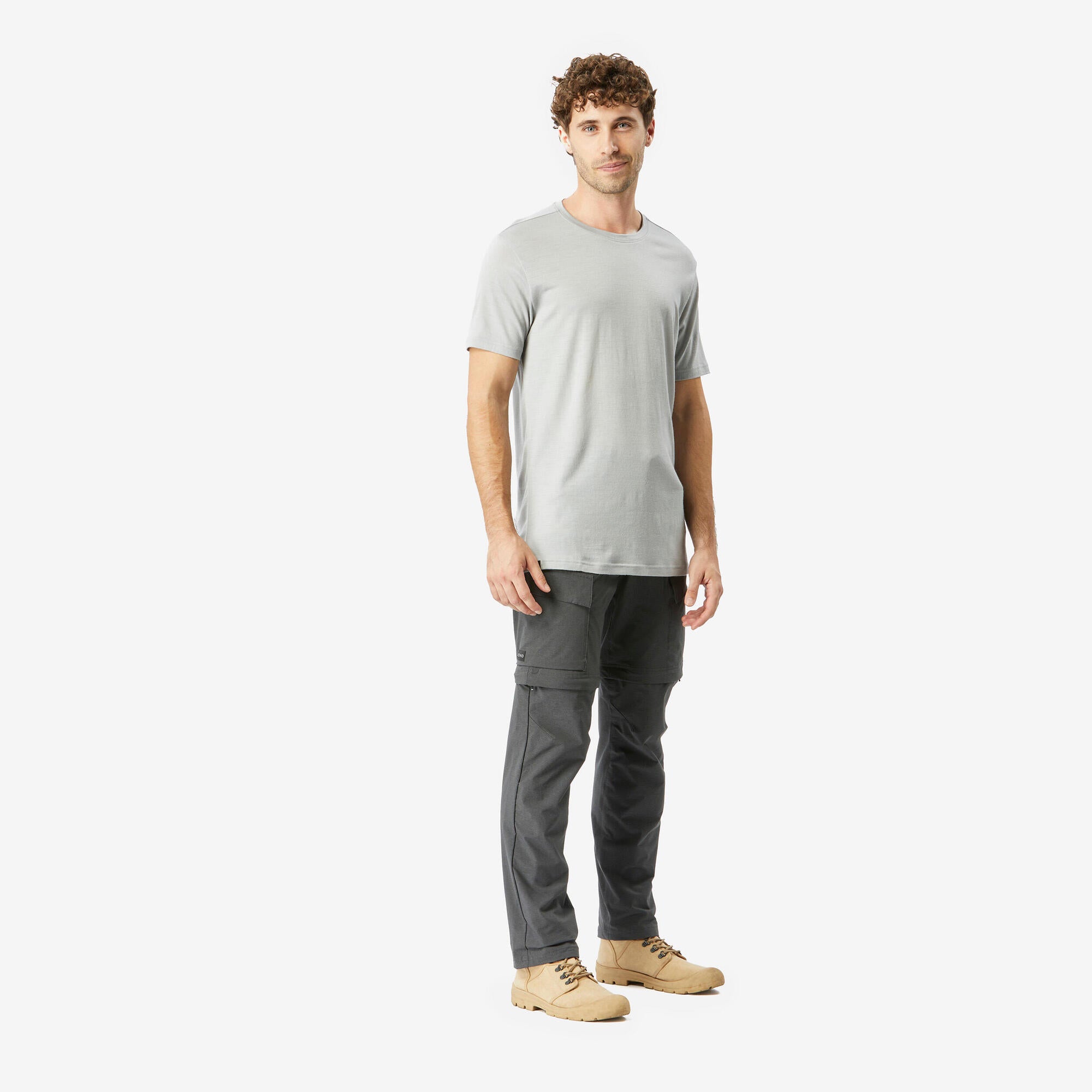 Simond Men's Travel 500 Merino Wool T-Shirt - Lightweight & Odor-Resistant Travel Shirt for Hiking, Camping & Outdoor Adventures