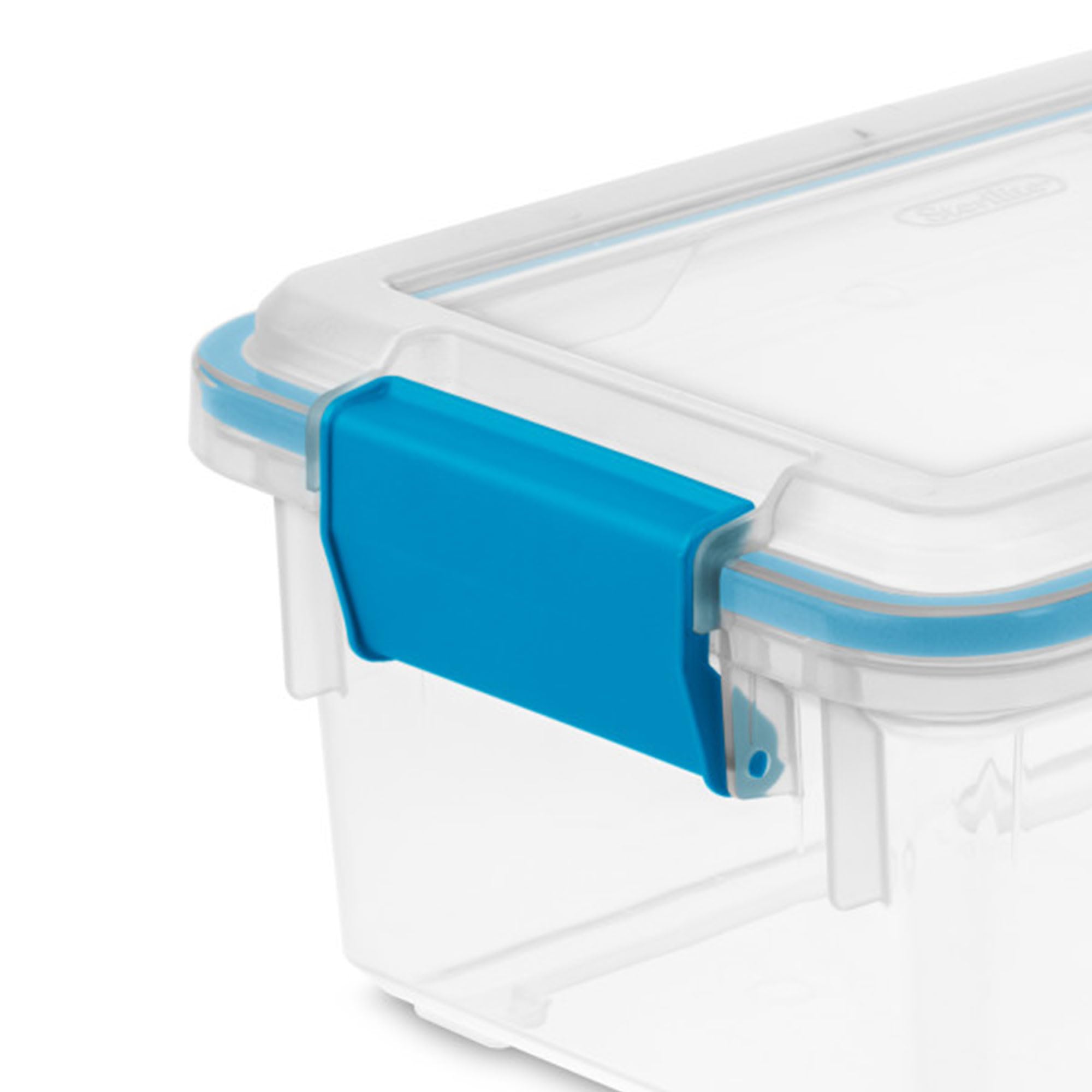Sterilite 24-Pack Airtight Plastic Storage Bins with Locking Lids - 7.5 Quart Clear Weatherproof Containers for Food, Clothes & Home Organization - Perfect for Pantry, Garage & Moving Storage