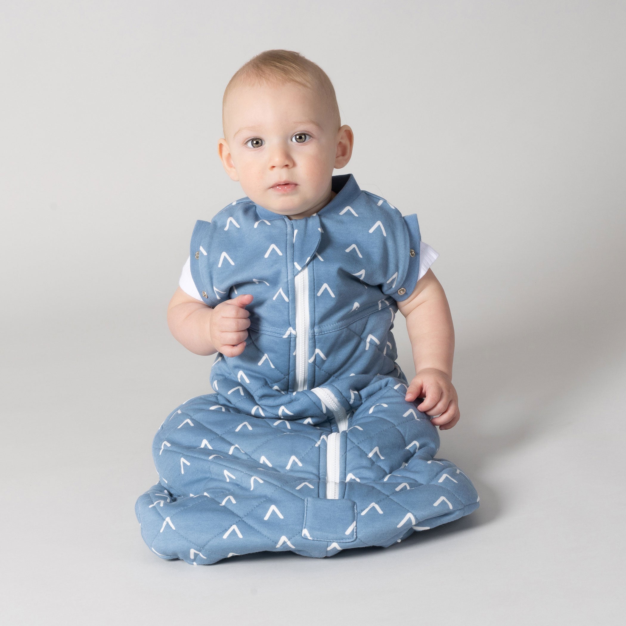 Nordic 2.5 TOG Swaddle Sleep Bag for Babies - Soft Denim Baby Sleeping Sack - Perfect for Nursery, Daycare & Travel