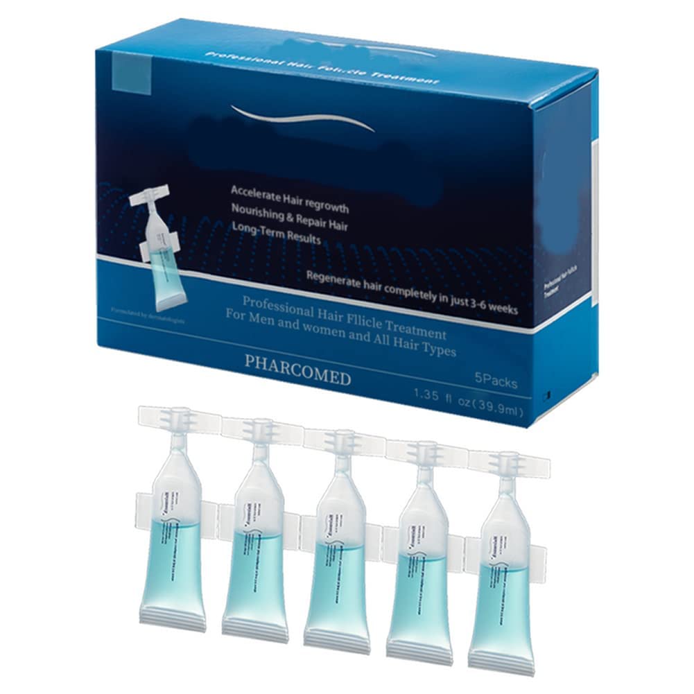 Hairmuch Hair Growth Ampoule Serum - Hair Regrowth Treatment for Women & Men, Anti Hair Loss Serum, Promotes Thicker & Healthier Hair - Perfect for Daily Use, Post-Chemo Recovery & Thinning Hair Solutions