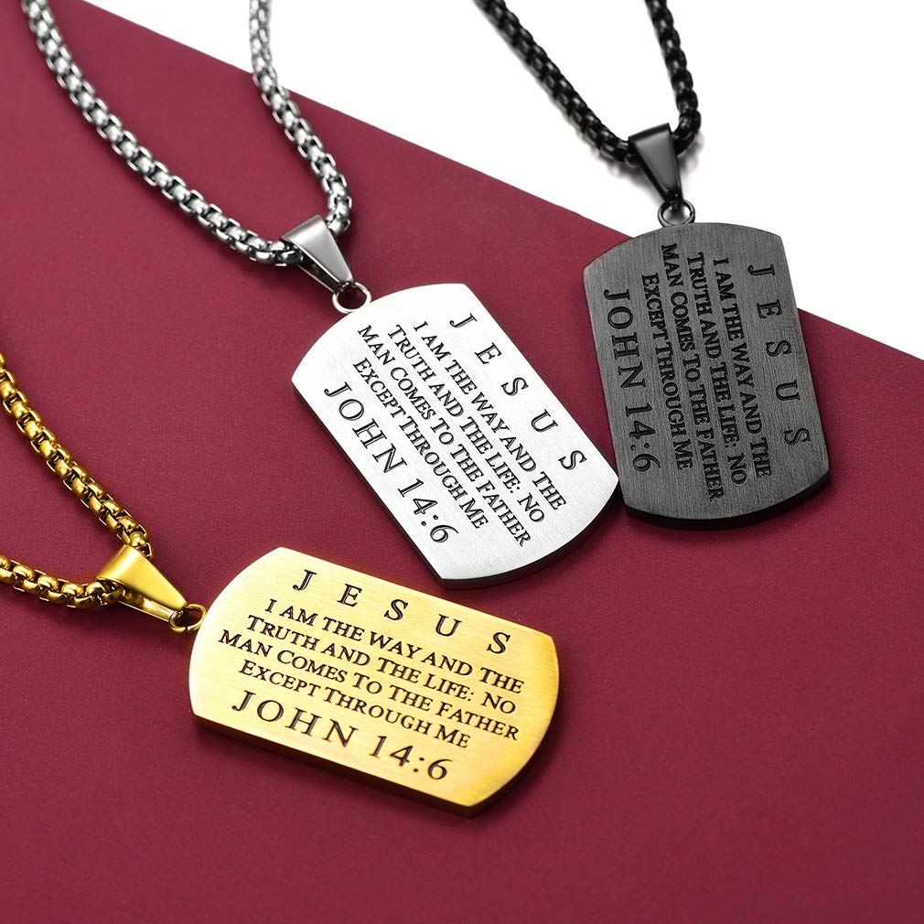 FaithHeart Jesus Ichthus Necklace - Stainless Steel & Gold Plated Christian Fish Pendant Jewelry with Gift Box - Customizable Religious Necklace for Baptism, Confirmation & Daily Wear