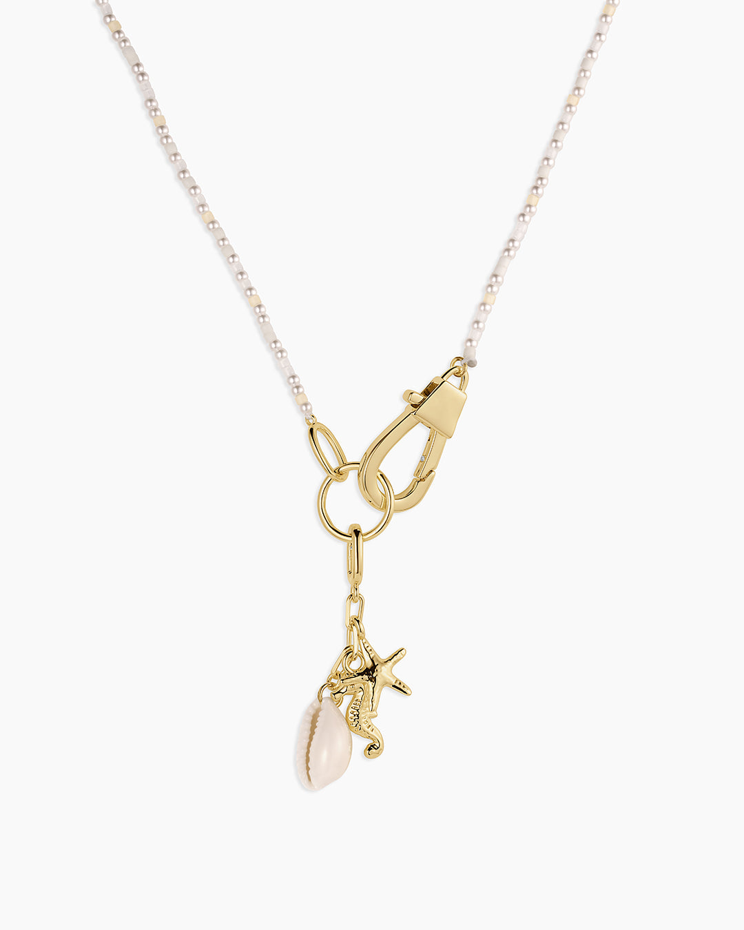 Ocean Cluster Charm Necklace - Elegant Sea-Inspired Jewelry for Women, Perfect for Beach Vacations, Weddings & Everyday Wear
