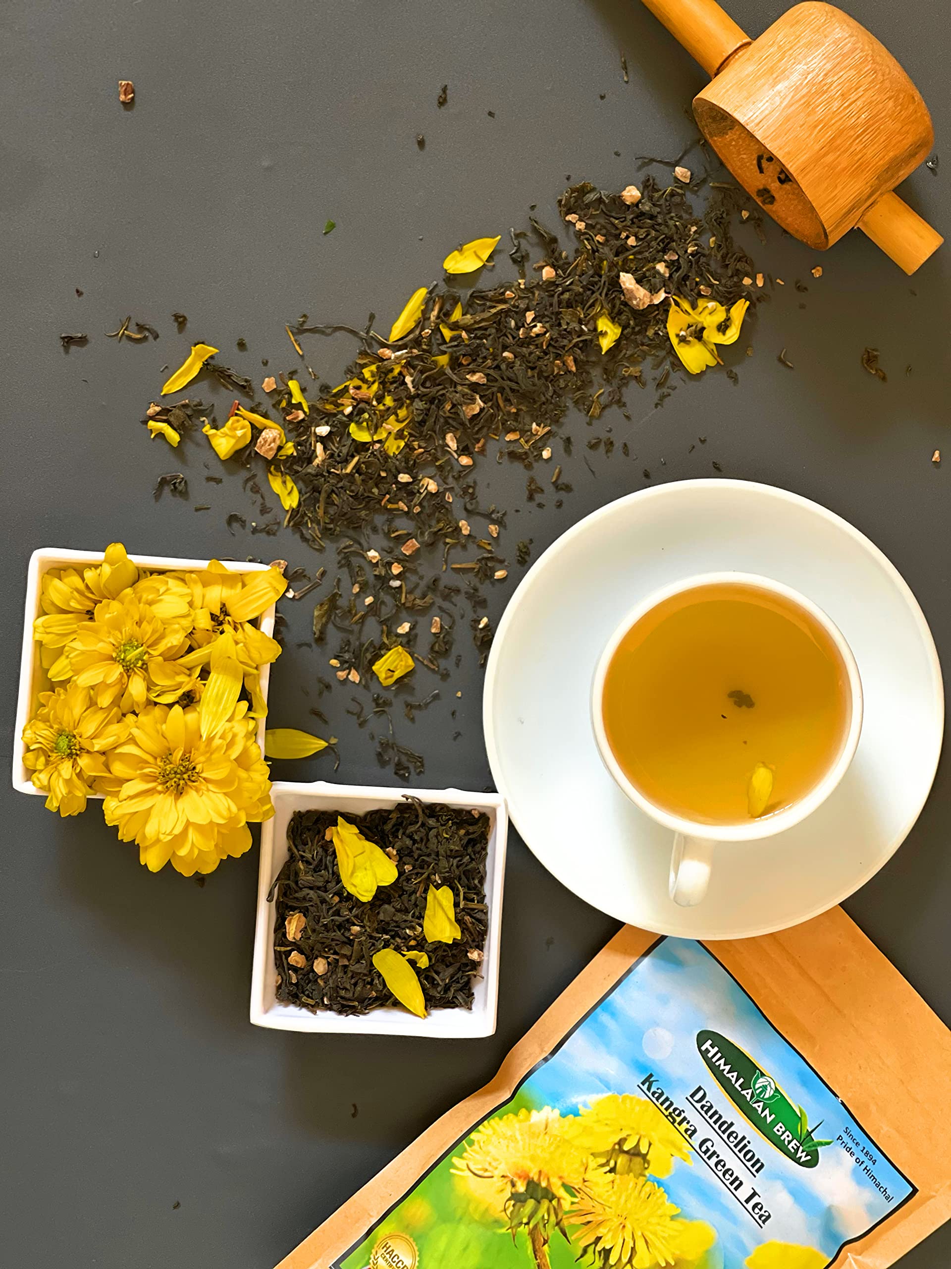 Organic Pure Dandelion Root Tea - 100% Natural Herbal Detox Tea for Liver Cleansing & Digestion | Caffeine-Free Wellness Tea for Relaxation & Weight Loss | Perfect for Morning Detox or Evening Relaxation