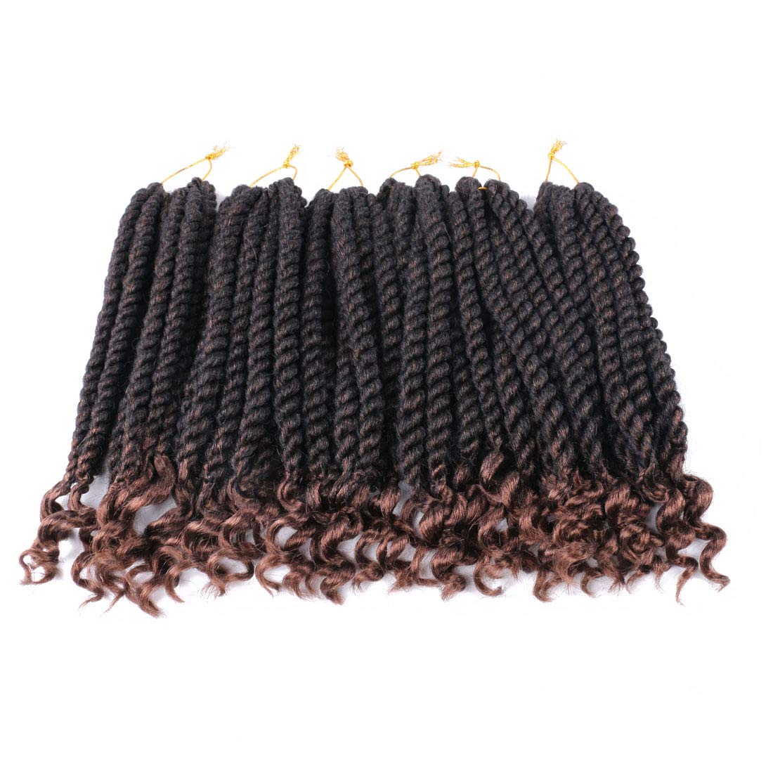 6 Pack Havana Twist Crochet Hair 12 Inch - Senegalese Twist Crochet Braids for Black Women - T30 Jumbo Braiding Hair Extensions for Natural Protective Styles (Great for Daily Wear, Parties & Special Occasions)