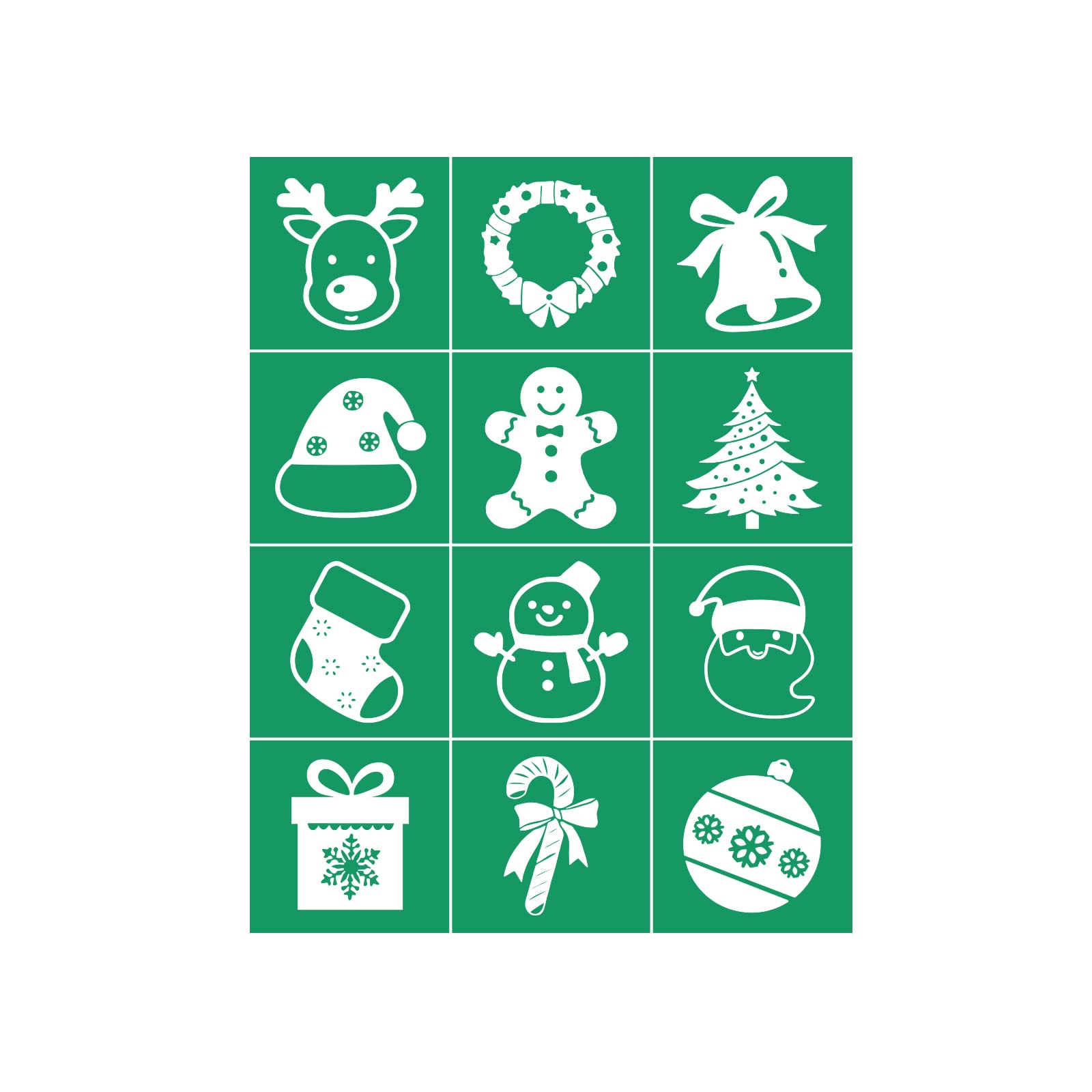DGAGA Reusable Self-Adhesive Silk Screen Stencils - Christmas Themed Mesh Stencils for DIY Painting on Wood Signs, Fabric & Home Decor | Perfect for Chalk Paste, Wall Art, and Holiday Craft Projects