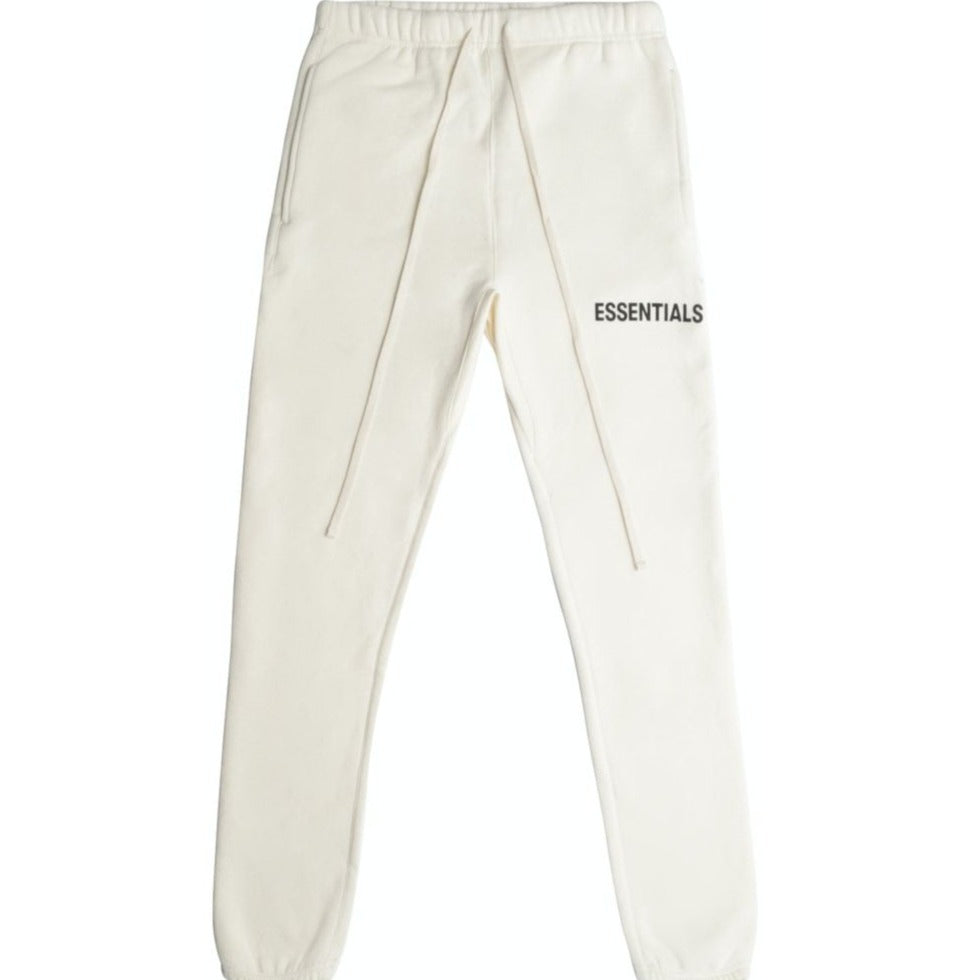 FOG 19FW ESSENTIALS Sweatpants for Men - Soft Cotton Joggers with Elastic Waistband (Cream) - Perfect for Casual Wear, Lounge & Gym Workouts