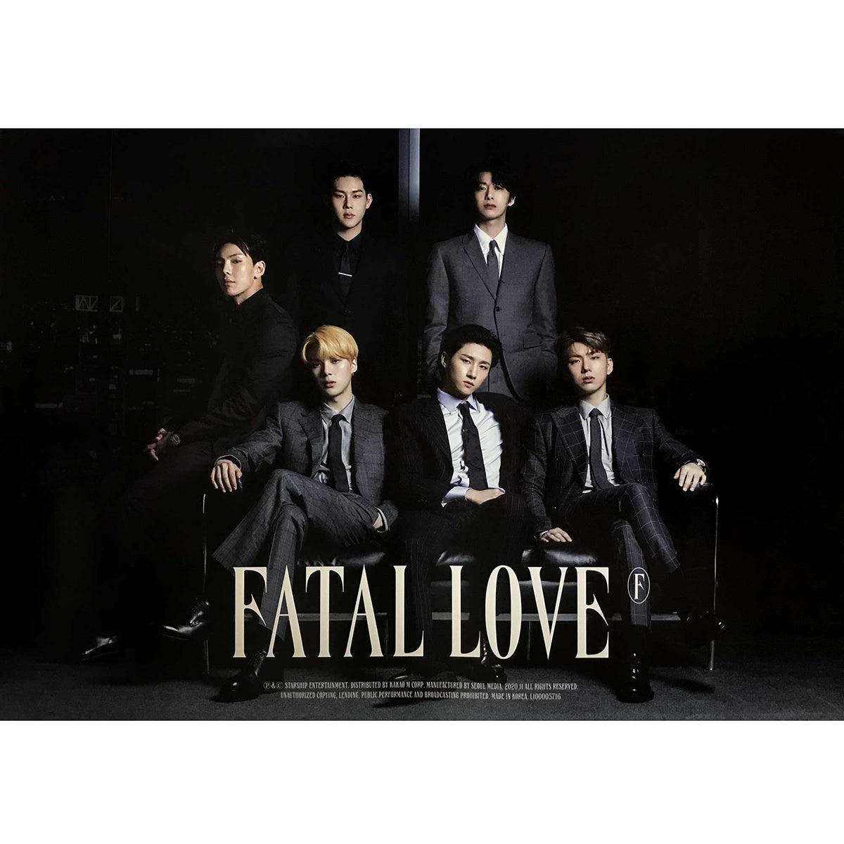 MONSTA X 3rd Album 'FATAL LOVE' Official Poster - Kpop Wall Decor for Bedroom, Office & Fan Collection
