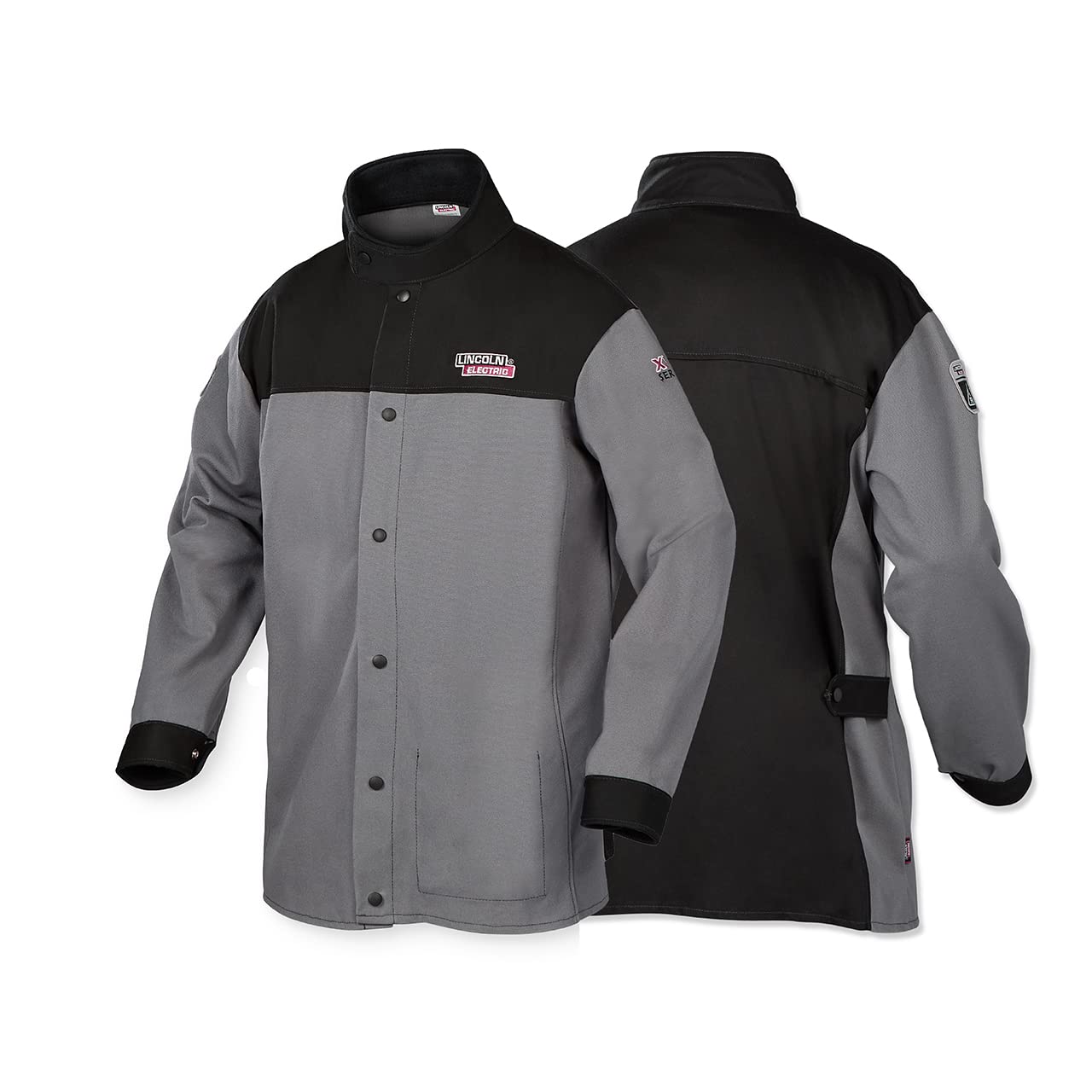 Lincoln Electric XVI Series Industrial Welding Jacket - Heavy Duty Flame Resistant Workwear for Professional Welders - Perfect for Metal Fabrication, Construction & Automotive Repair