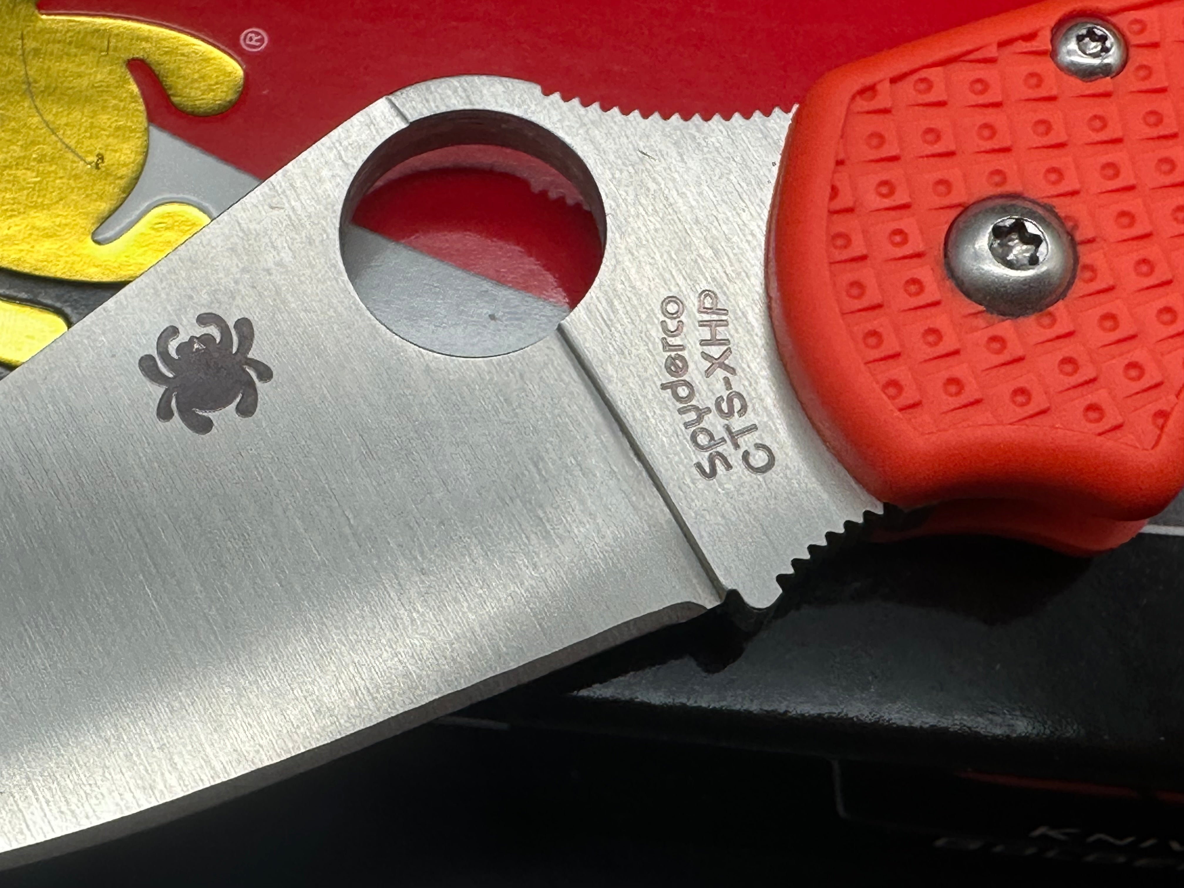 Spyderco Para 3 Lightweight Folding Knife - Cutlery Shoppe Exclusive CTS XHP Satin Blade & Orange FRN Handle - EDC Pocket Knife for Outdoor, Camping, and Everyday Carry