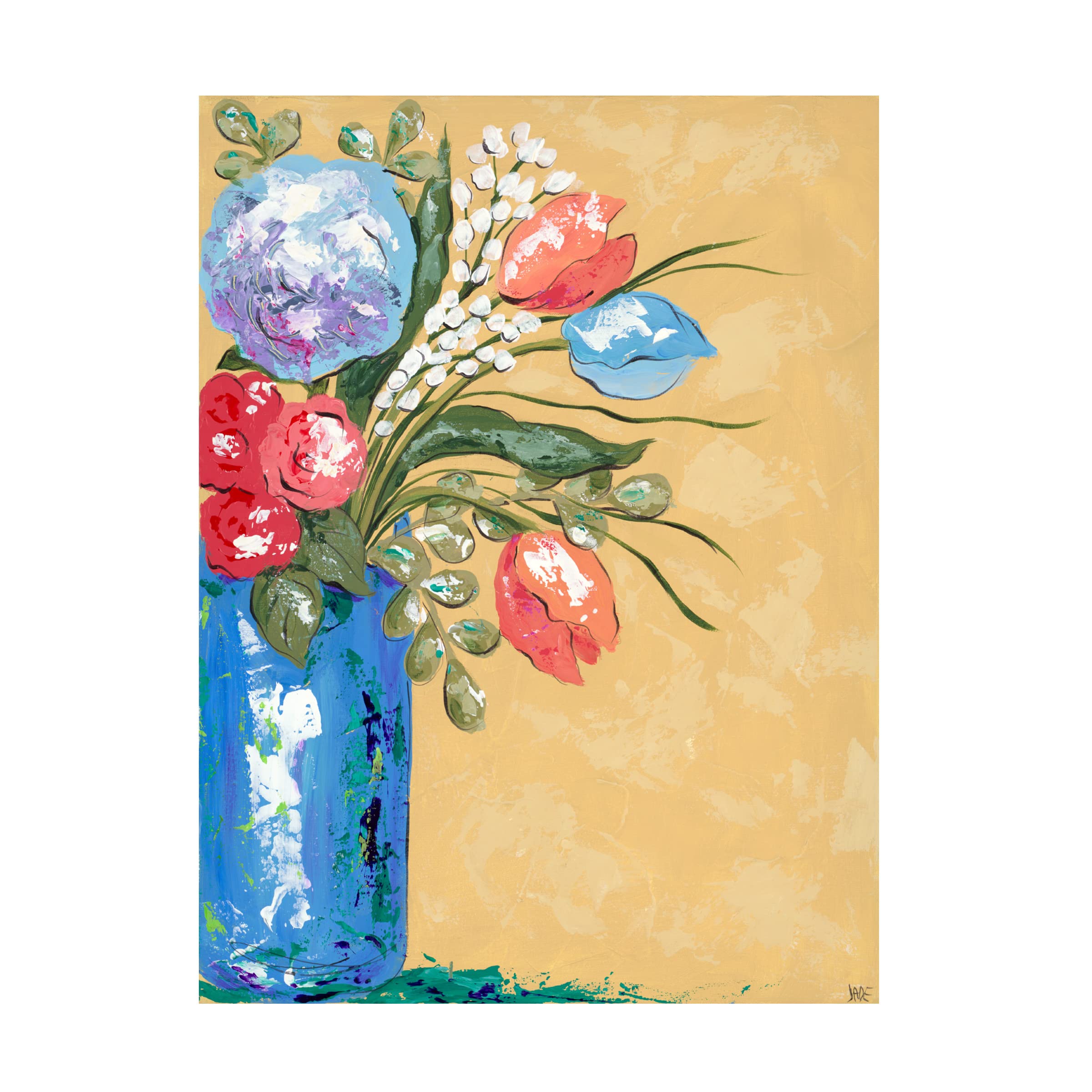 Trademark Fine Art 'Look on the Bright Side II' Canvas Wall Art by Jade Reynolds - Modern Home Decor for Living Room, Bedroom & Office