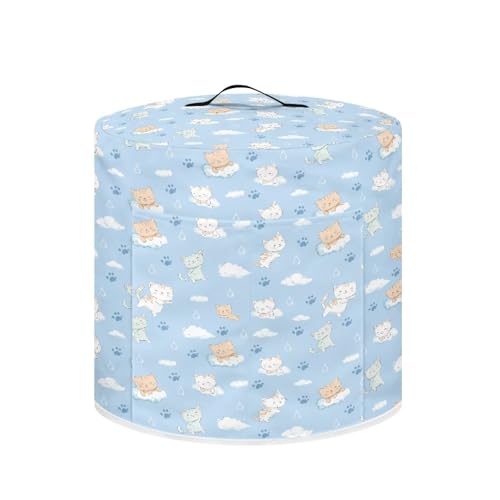 Cute Cats Clouds Blue
