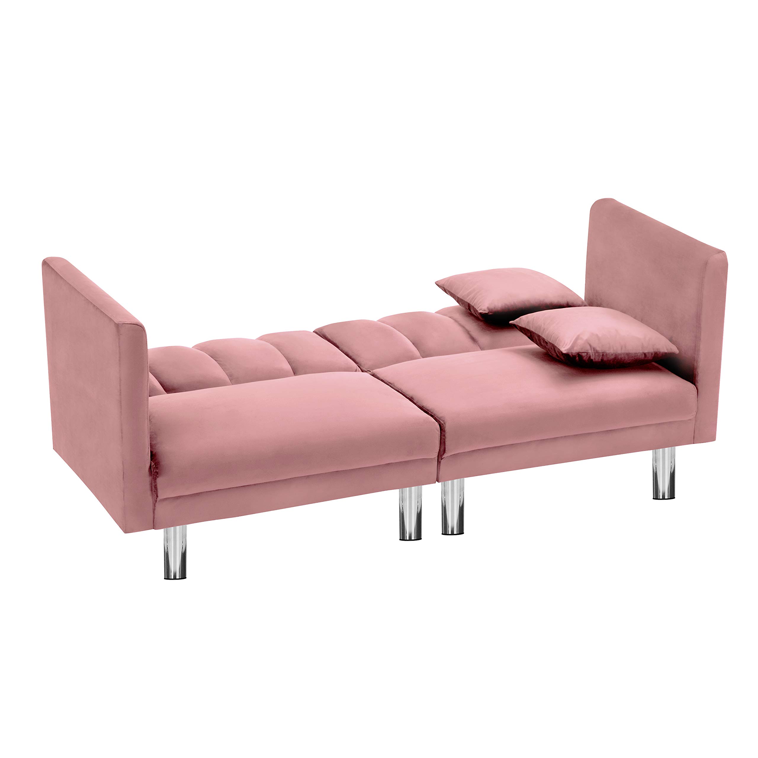 Velvet Convertible Futon Sofa Bed - 73