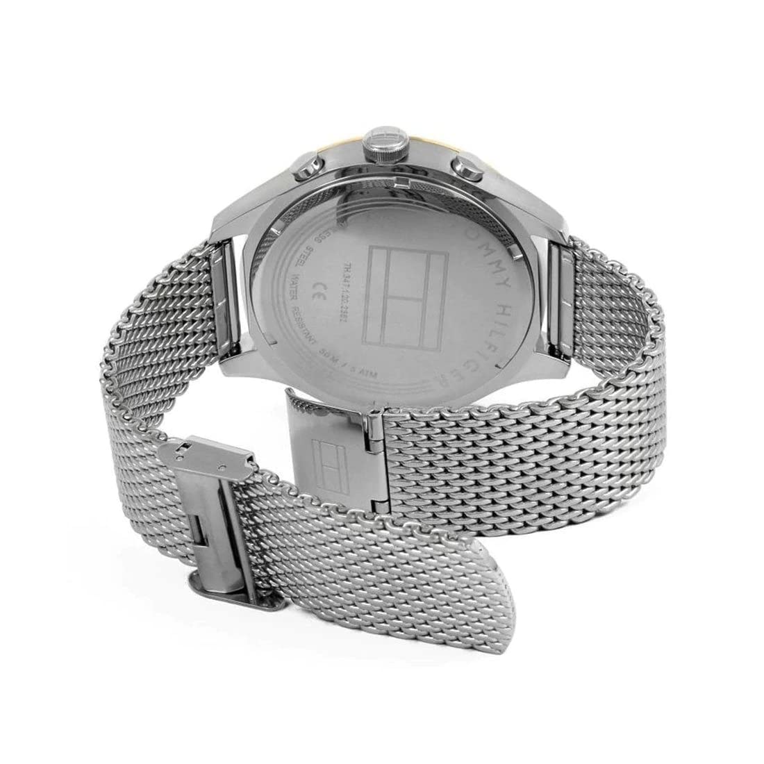 Tommy Hilfiger Unisex Quartz Watch with Multi-Dial Display & Stainless Steel Band - Water Resistant Casual & Dress Watch for Men & Women (Model 1791466) - Perfect for Office, Date Night & Everyday Wear