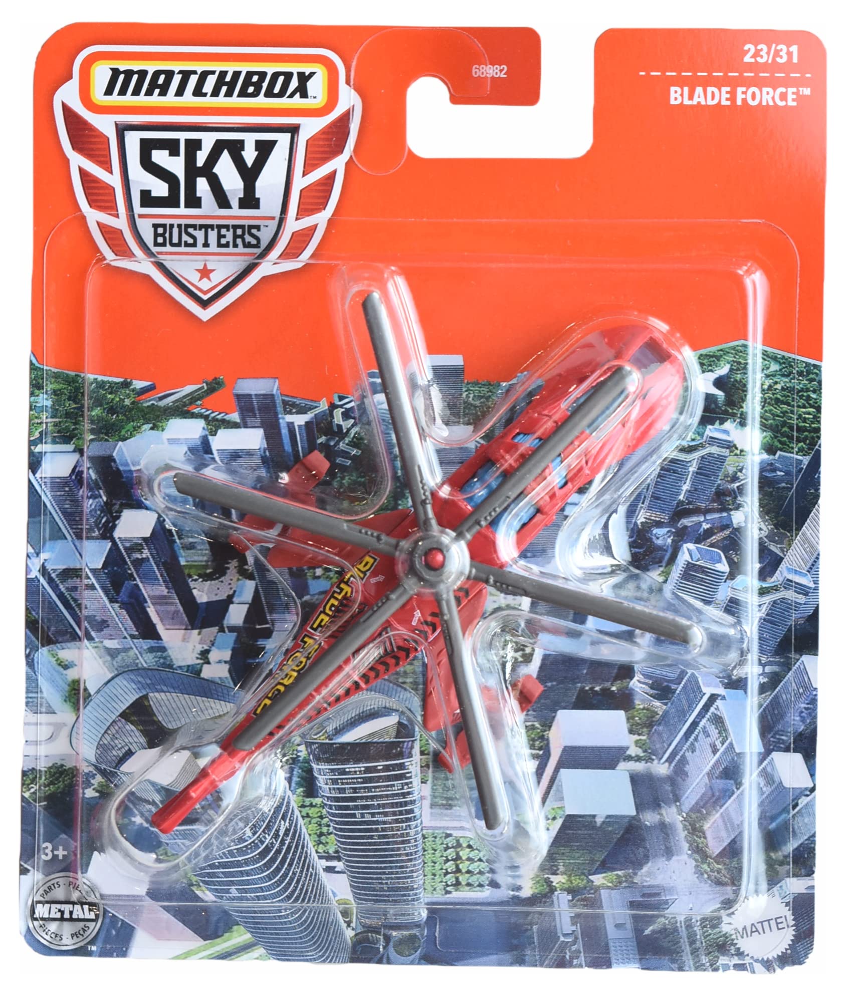 Hot Wheels Matchbox Blade Force Sky Busters Die-Cast Toy Car - Red Collectible Vehicle for Kids & Adults - Perfect for Play, Display & Gift Giving