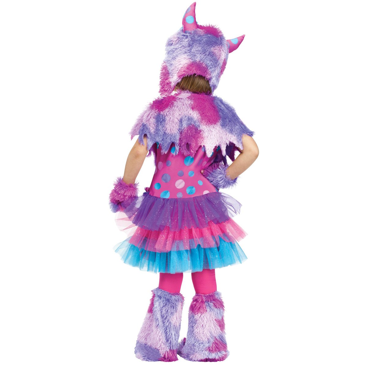 Fun World Baby Girl's Polka Dot Monster Toddler Halloween Costume - Adorable Dress-Up Outfit for Parties & Photo Shoots