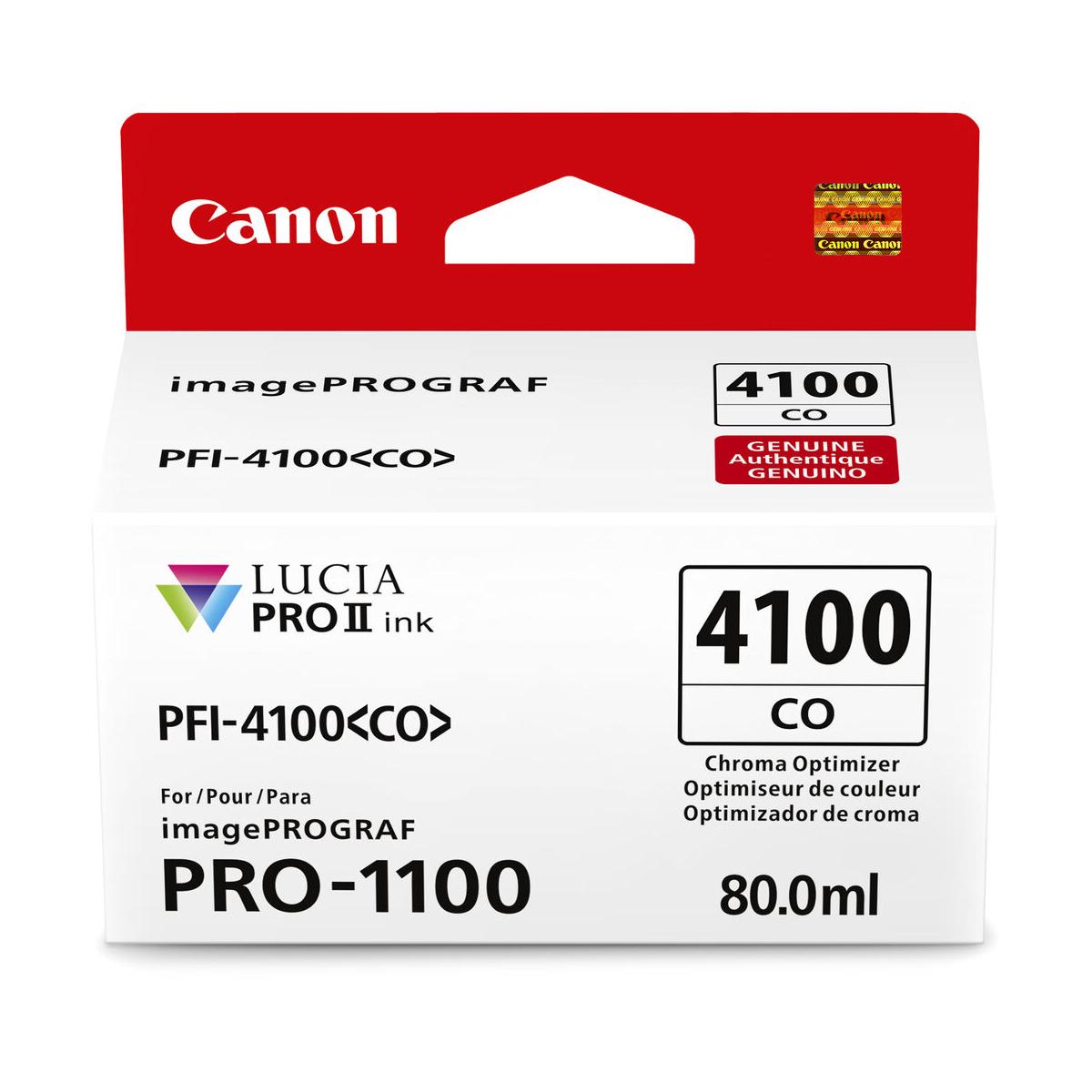 Canon PFI-4100 Chroma Optimizer Pigment Ink Tank 80mL for PRO-1100 Printer | High-Quality Photo Printing | Perfect for Professional Photography & Fine Art Reproduction