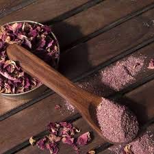 100% Pure Natural Herbal Rose Petal Powder for Face Masks & Hair Care - Promotes Glowing Skin & Long Shiny Hair - 100g (Ideal for DIY Beauty Treatments & Spa Days)