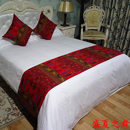 Luxury Nordic European Bed Runner - Modern High-End Bed Cover for Home & Hotel - 2 Meters (78.7 Inches) - Perfect for Summer Decor & Elegant Bedroom Styling