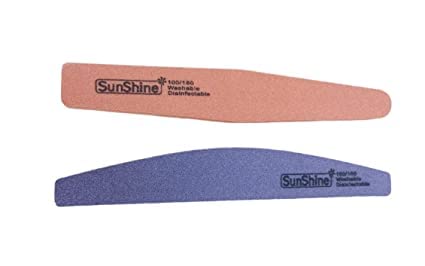 Boobeen Professional Nail File and Buffers Set - 5 Pack Natural Emery Boards for Manicure, Nail Polishing & Shaping - Perfect for Women & Girls at Home, Salon or Travel