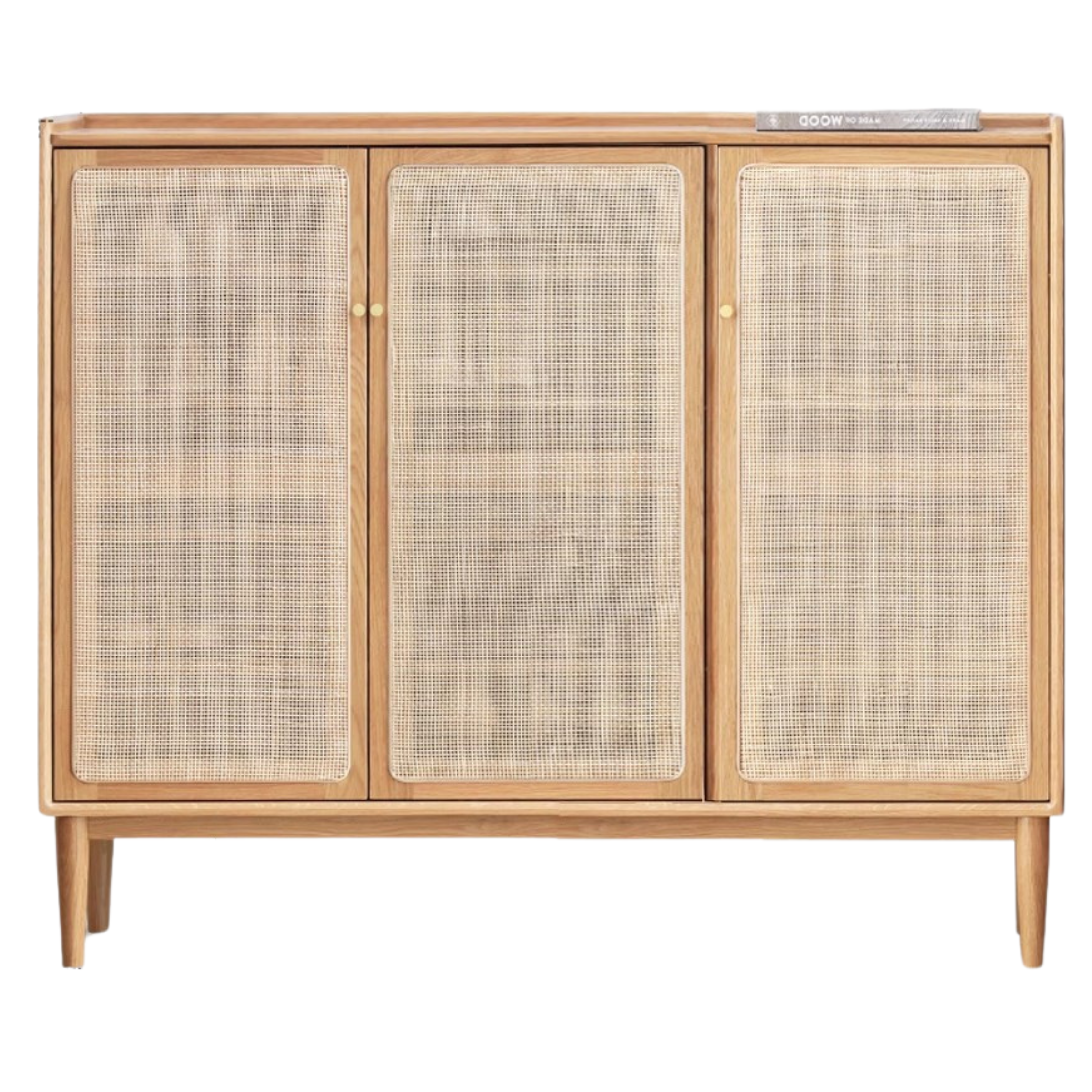Premium Solid Wood Shoe Cabinet - Oak, Black Walnut & Cherry Wood Storage Organizer for Entryway, Hallway, or Closet - Durable Shoe Rack for Home & Office Organization