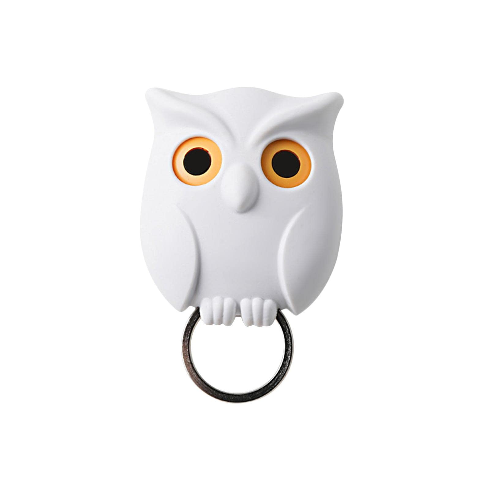 Uwariloy 2Pcs Magnetic Owl Key Holder - Automatic Open/Close Eyes Keychain & Wall Mounted Hanger - Unique Home Office Decor Gift for Owl Lovers (Perfect for Entryway, Bedroom or Gift Giving)