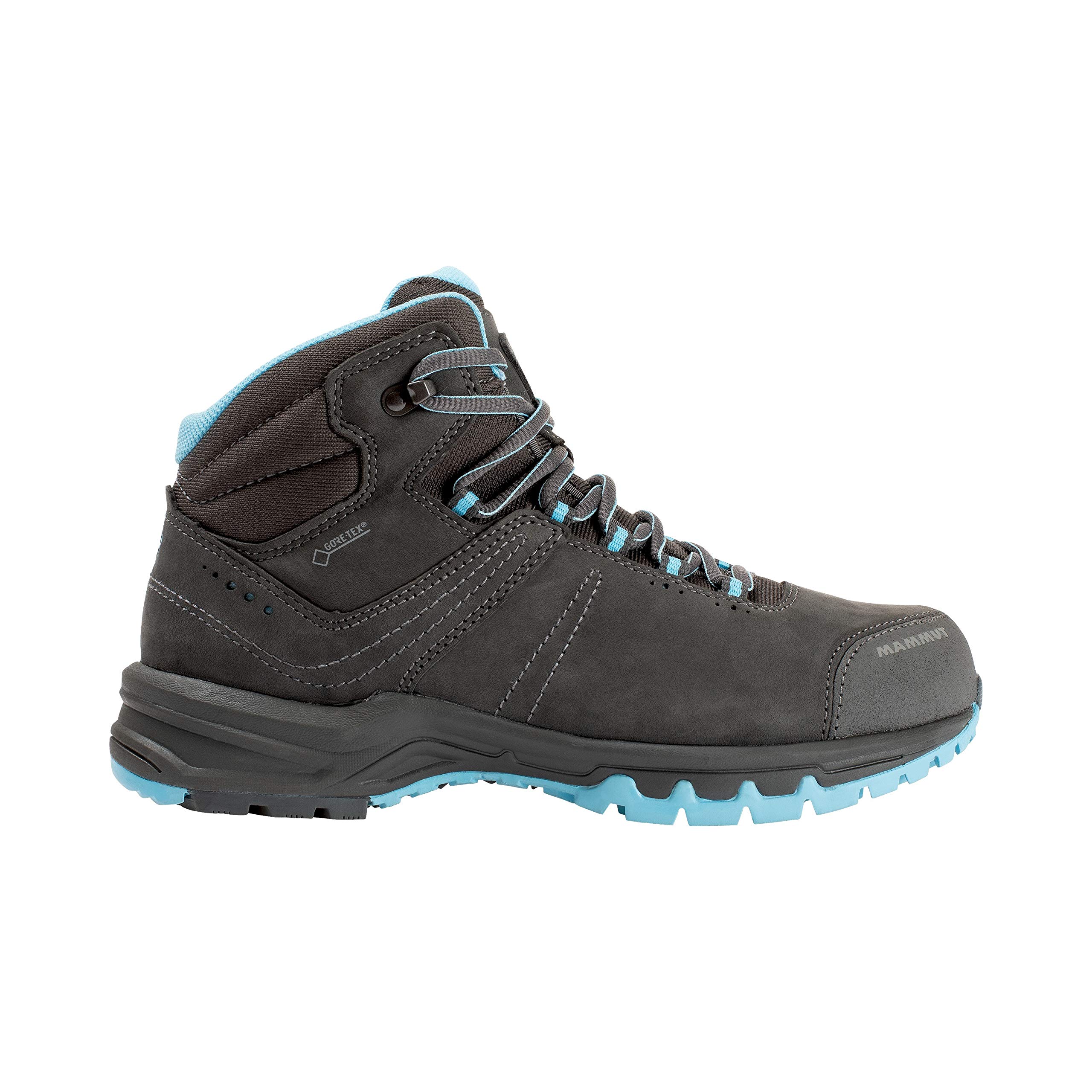 Mammut Women's High Rise Hiking Shoes - Lightweight Waterproof Grey Trail Running Shoes for Outdoor Adventures - Size 8 US - Perfect for Mountain Climbing, Backpacking & Hiking Trips