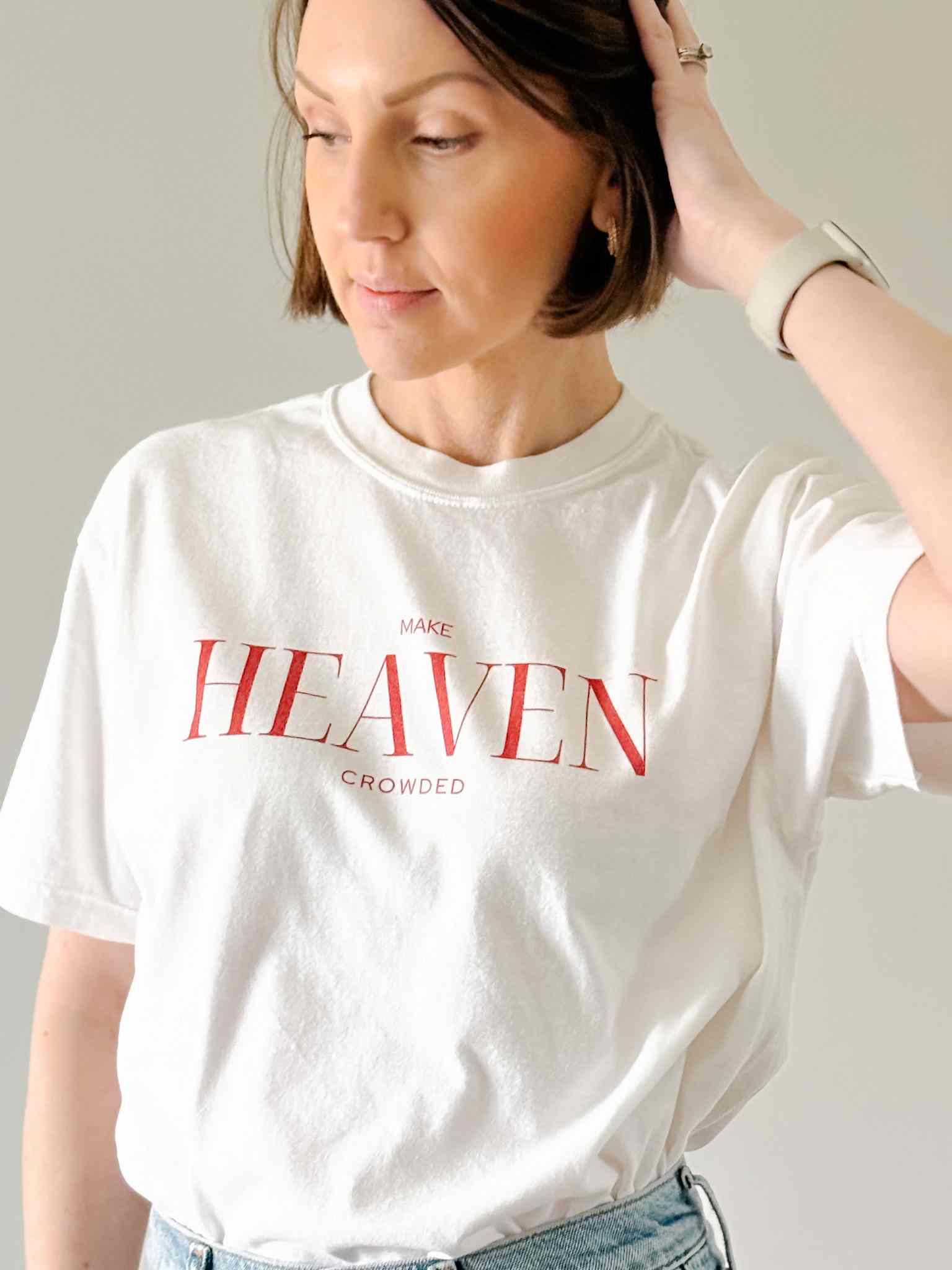 Make Heaven Crowded T-Shirt - Funny Graphic Tee for Men & Women - Casual Streetwear for Parties, Gifts, and Everyday Wear