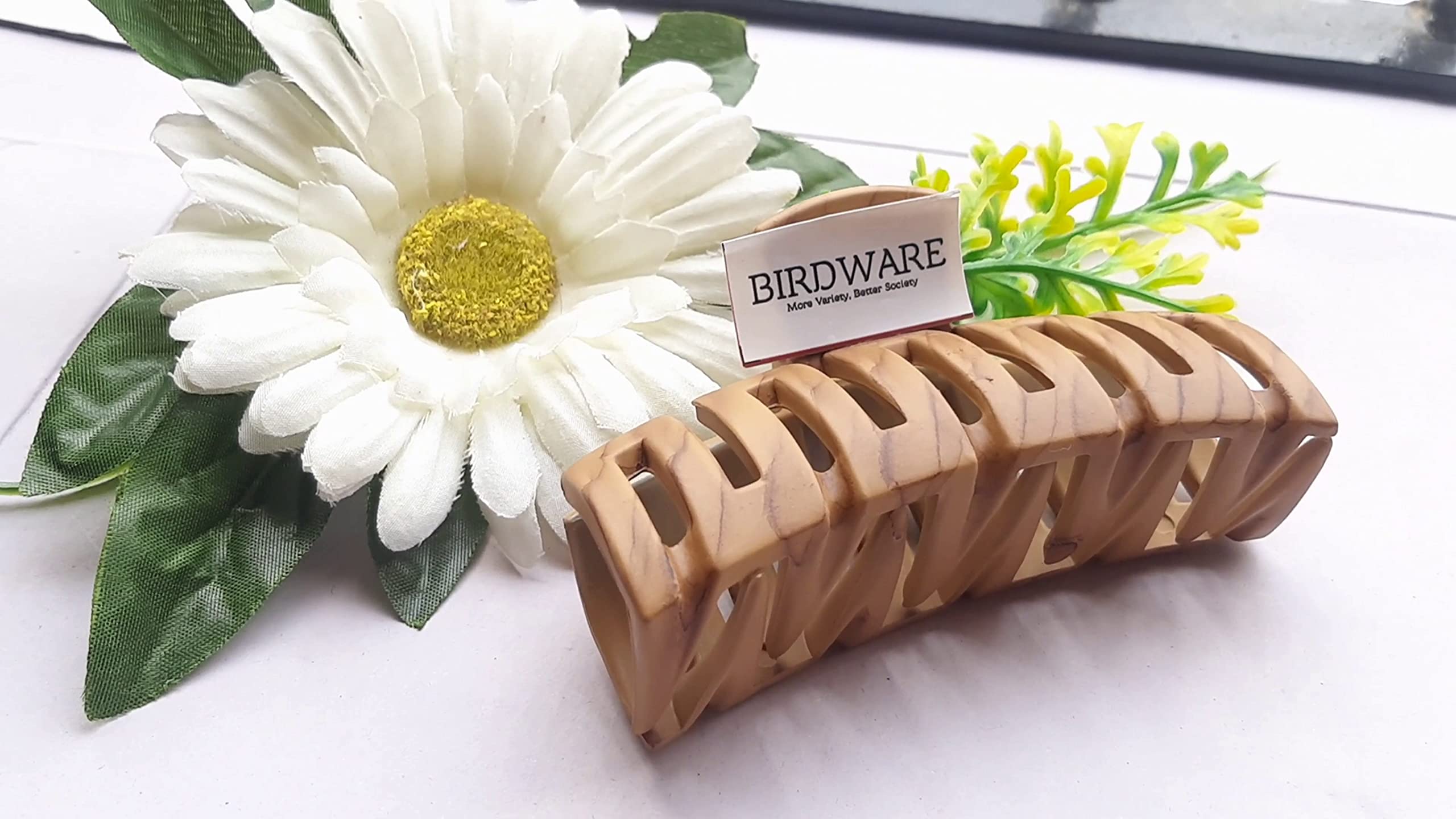 BIRDWARE Large Hair Clips for Women - Colorful Acrylic Butterfly Hair Clips with Stone Details | Hair Claw Clips for Thick Hair | Perfect for Parties, Weddings & Everyday Styling